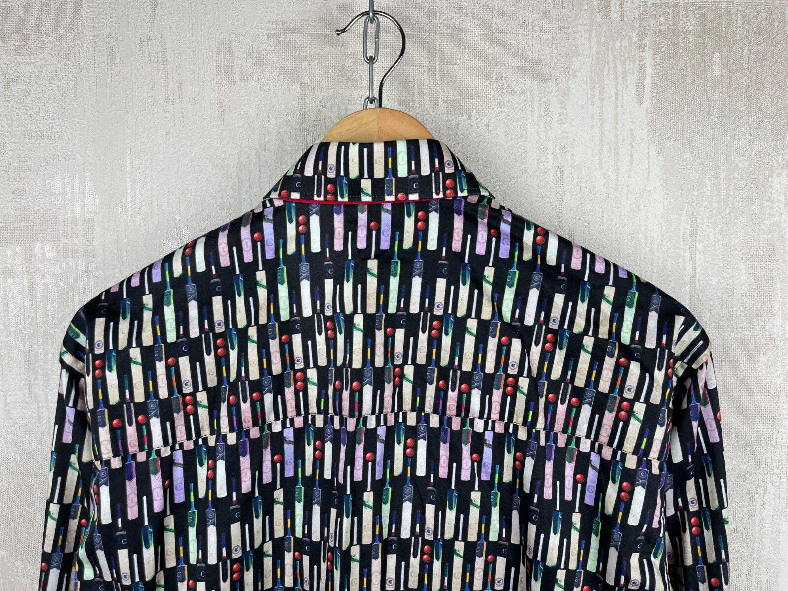 Other Claudio Lugli Cricket Ball Bet Print Long Sleeve Shirt Size US L / EU 52-54 / 3 - 14 Thumbnail