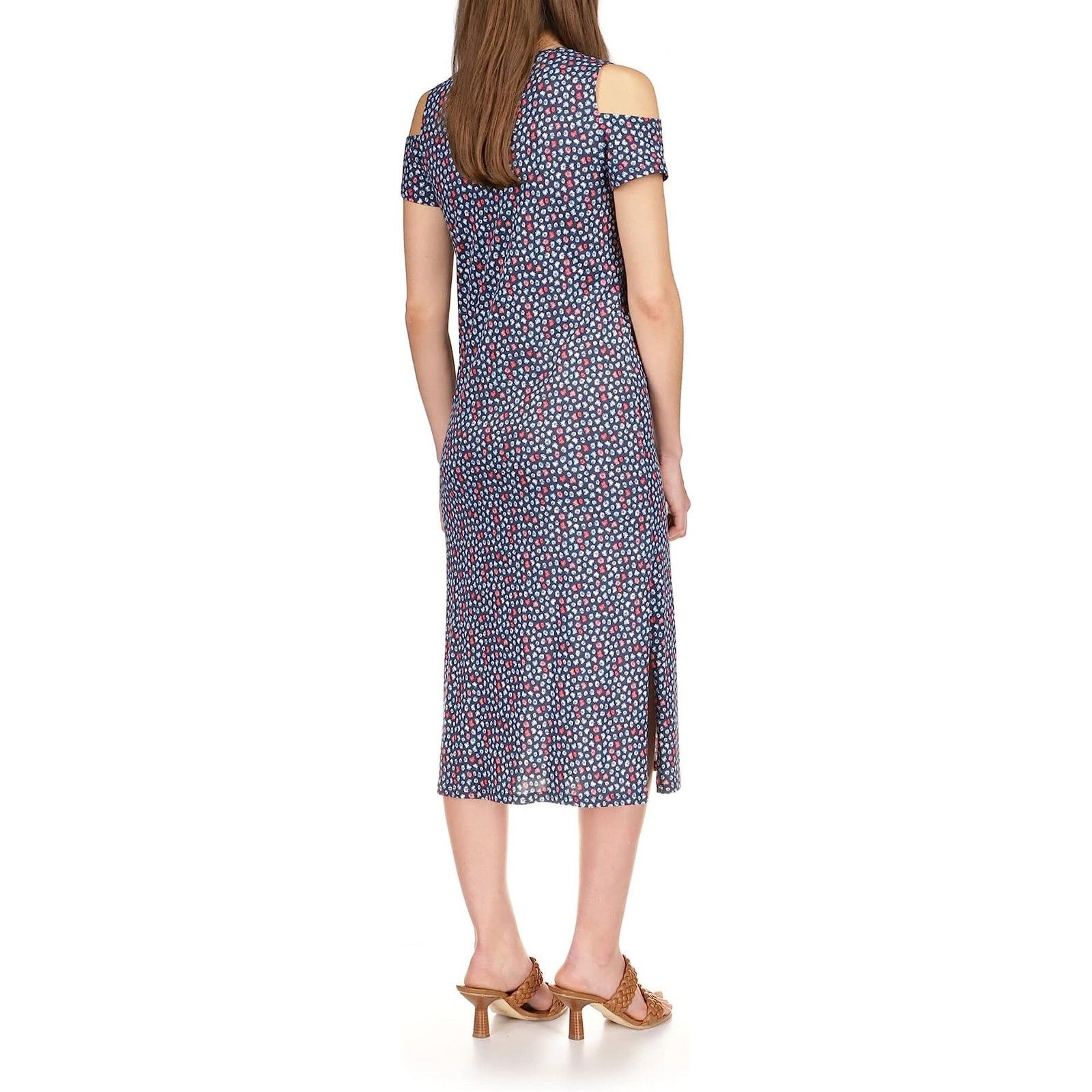 Michael Kors Michael Kors Women Cold-Shoulder Casual Midi Dress Size XS Size XS / US 0-2 / IT 36-38 - 3 Thumbnail
