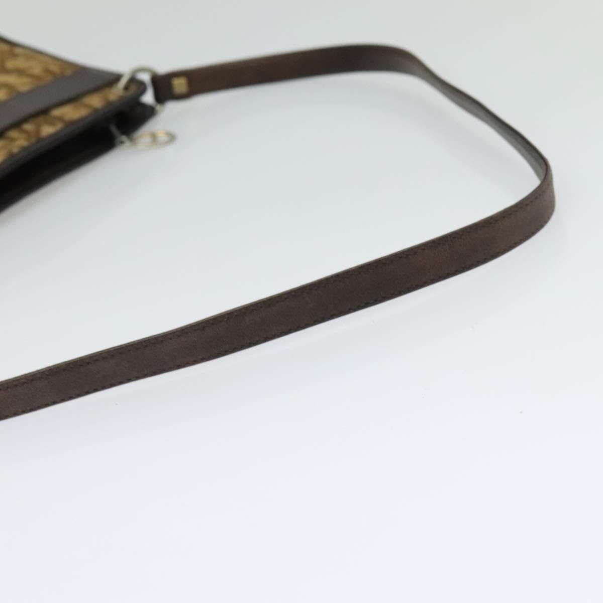 Dior DIOR Trotter Canvas Shoulder Bag Brown Gold Size ONE SIZE - 7 Thumbnail