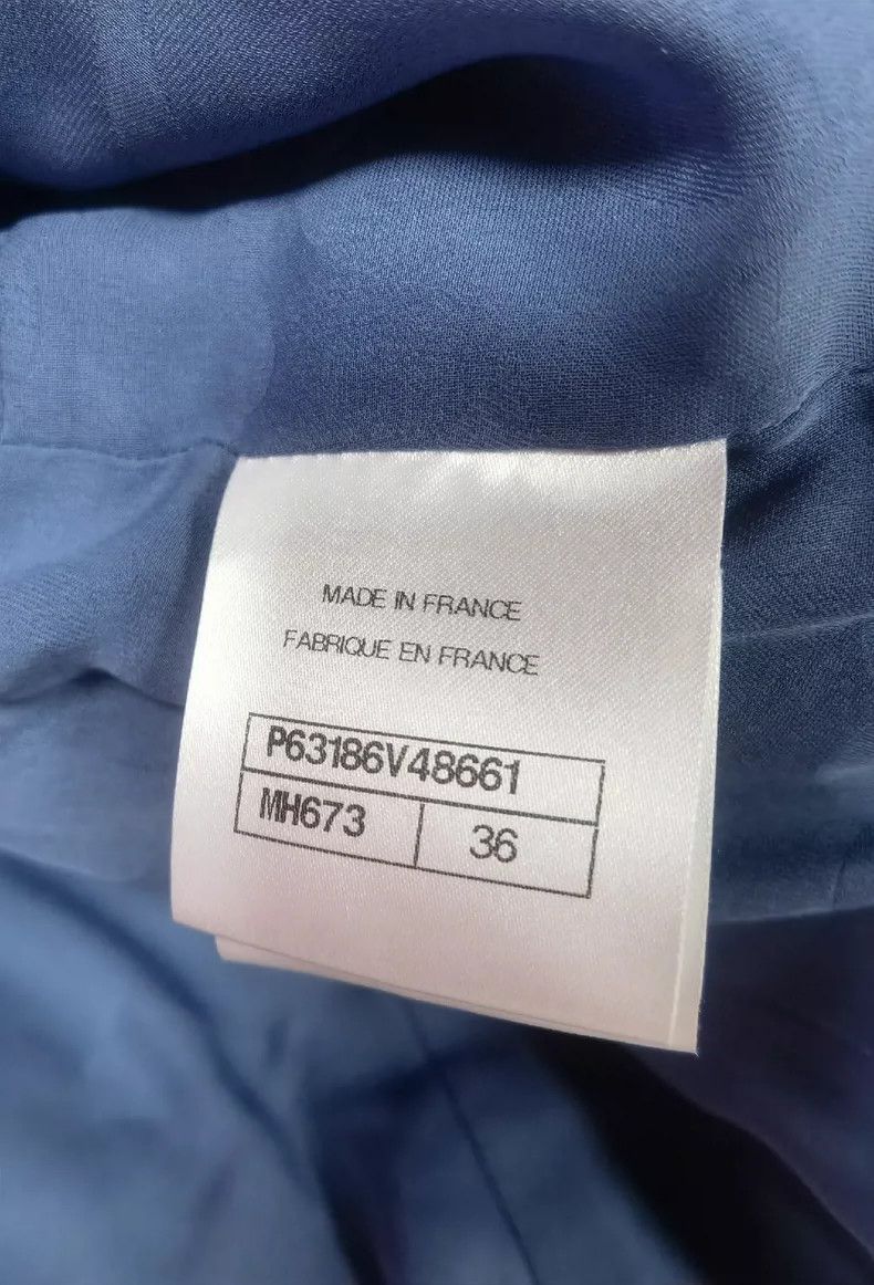 Chanel Chanel 20P twill tweed blue diamond buckle jacket Size XS / US 0-2 / IT 36-38 - 5 Thumbnail