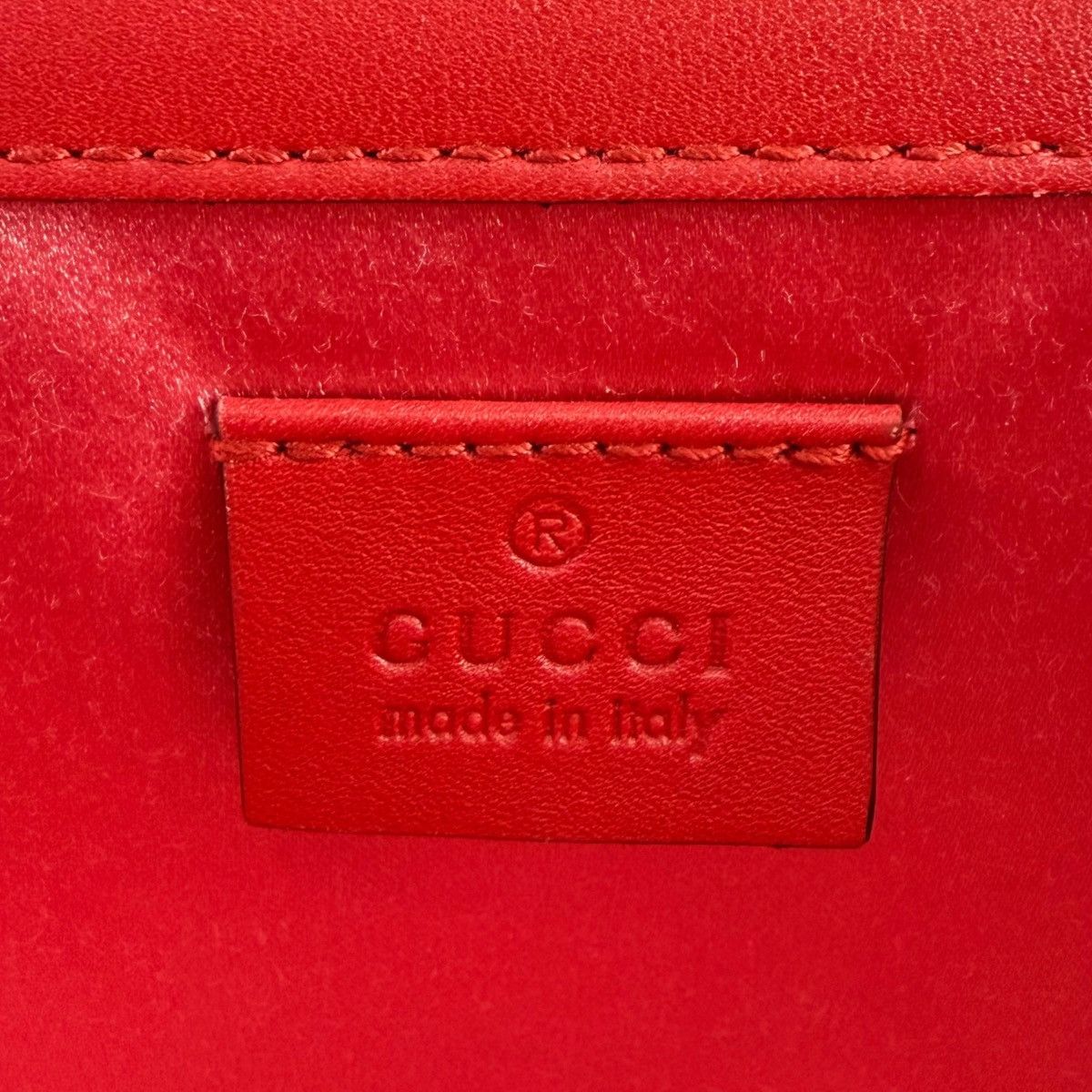 Gucci Gucci Red Velour G Rhinestone Shoulder Bag Size ONE SIZE - 9 Thumbnail
