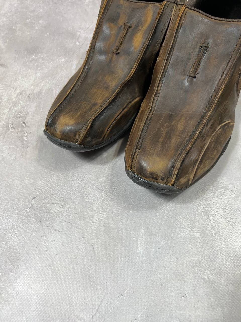 Kangol × Vintage Vintage Kangol Brown Distressed Shoes Size US 11.5 / EU 44-45 - 8 Thumbnail