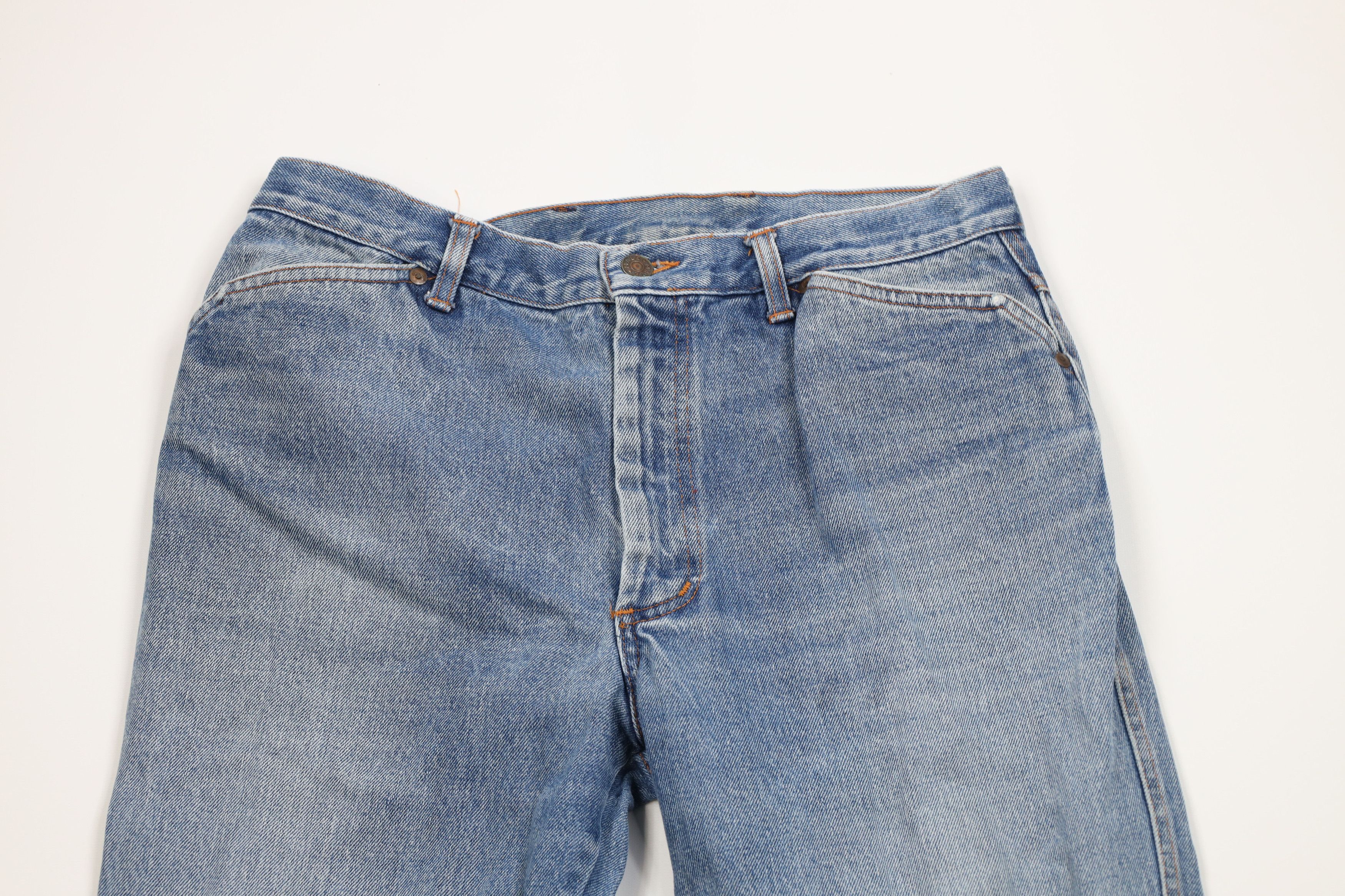 Vintage Vintage 70s Streetwear Flared Wide Leg Denim Jeans USA Size US 32 / EU 48 - 2 Thumbnail