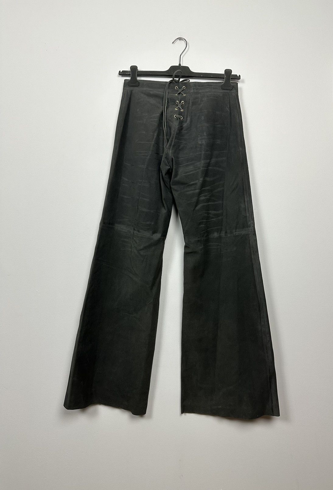 Jean Paul Gaultier JPG Jeans Corset Laced Cowboy Leather Pants Size US 28 / EU 44 - 4 Thumbnail