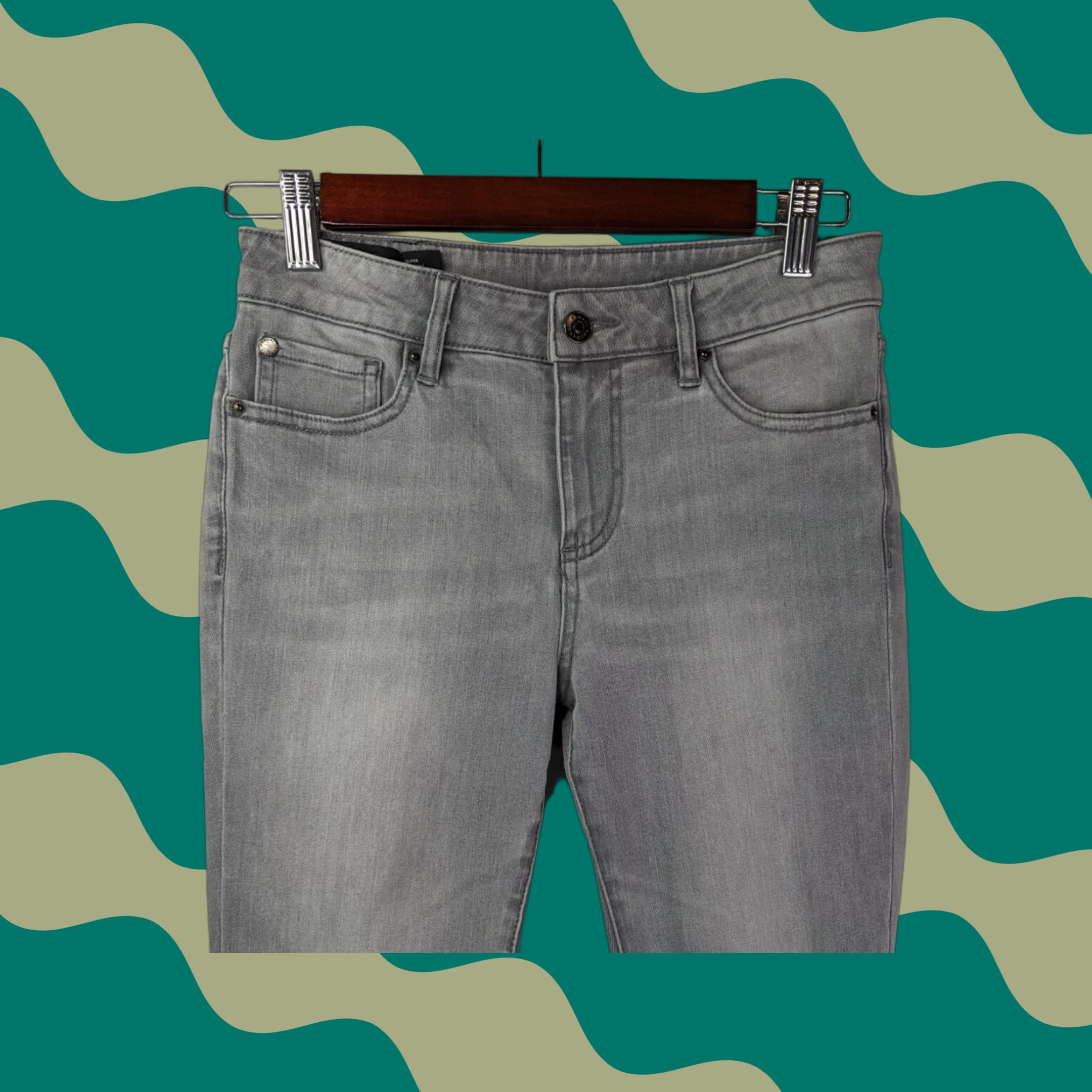 Armani Exchange Armani Exchange Jeans Womens Size 27 Regular Grey Skinny Denim Vintage No Size 27" / US 4 / IT 40 - 1 Thumbnail