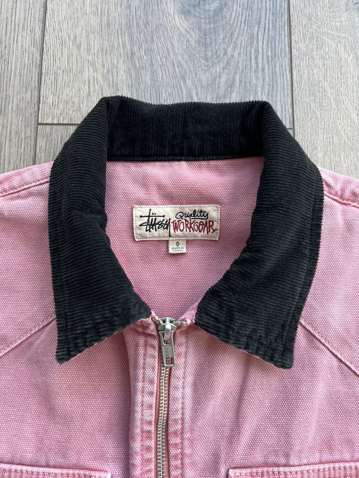 Stussy Stussy Pink Washed Canvas Work Shirt Small Size US S / EU 44-46 / 1 - 5 Thumbnail