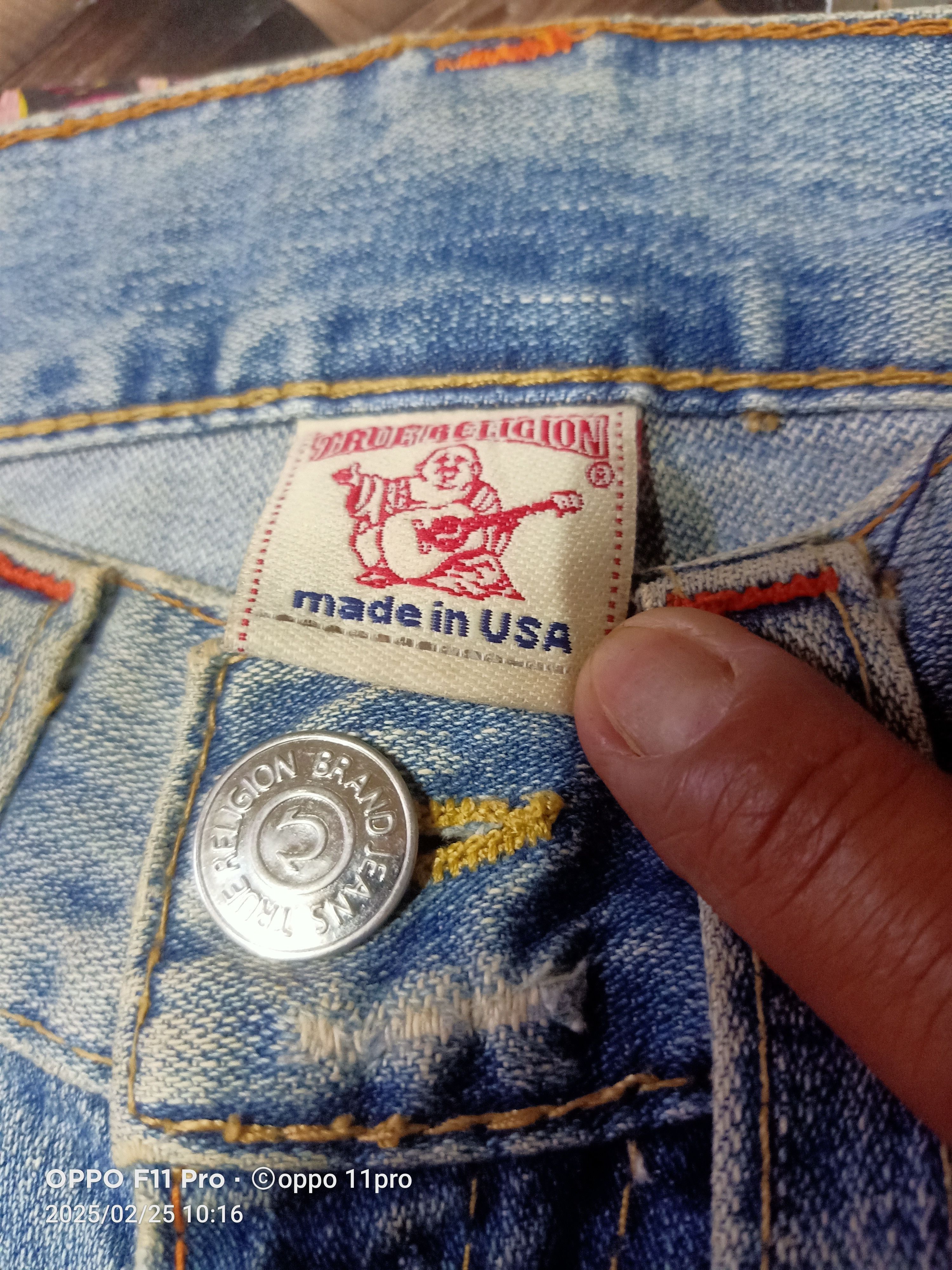 True Religion × Vintage True Religion Flare Denim Size US 34 / EU 50 - 9 Thumbnail