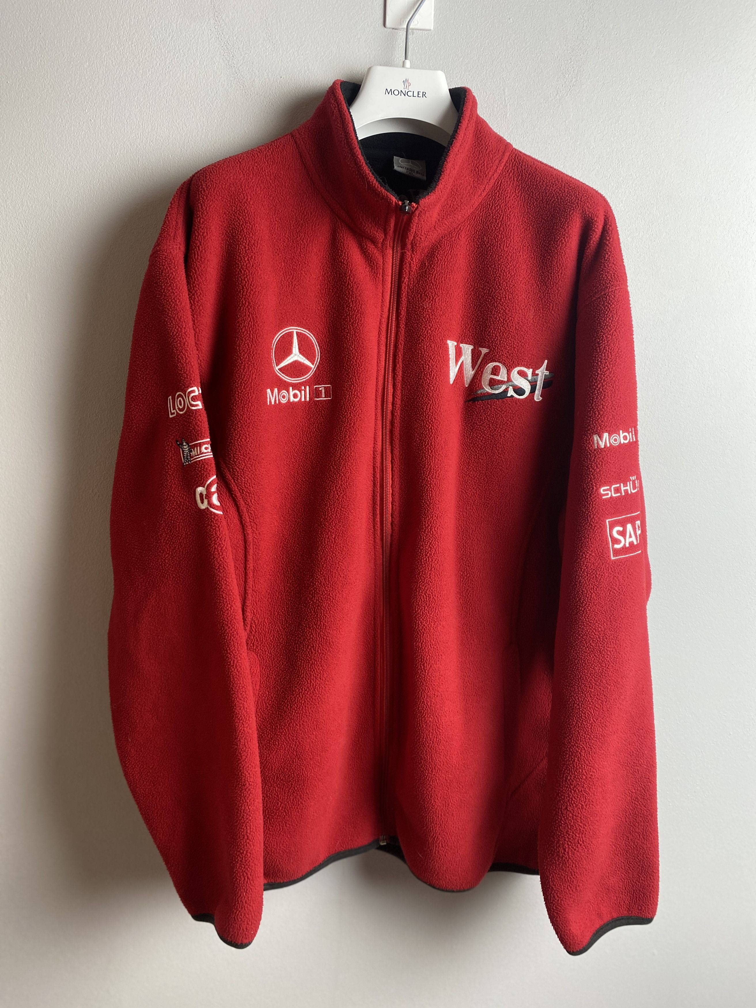 Mercedes-Benz Mercedes Benz West embroidered zip-up fleece sweatshirt Size US XXL / EU 58 / 5 - 1 Thumbnail