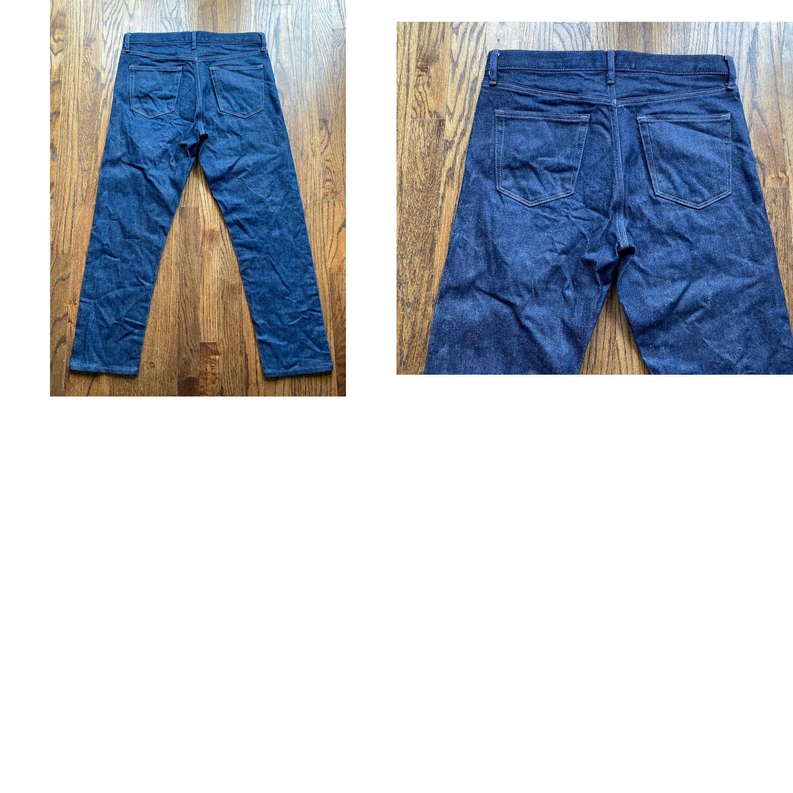 Uniqlo Uniqlo Jeans Mens 32x26 Selvage Blue Dark Wash Slim Straight Kaihara Denim Size US 32 / EU 48 - 9 Thumbnail