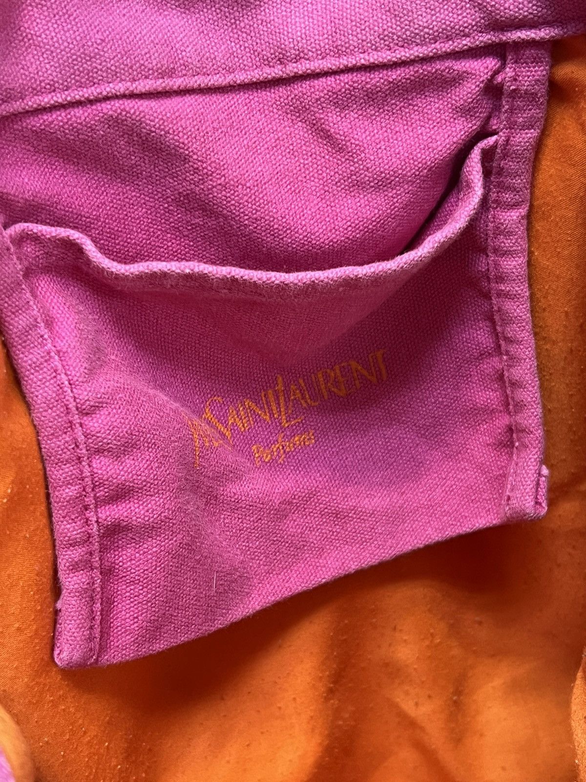 Yves Saint Laurent Yves Saint Laurent YSL Pink Tote Bag Embroidered Logo Size ONE SIZE - 13 Thumbnail