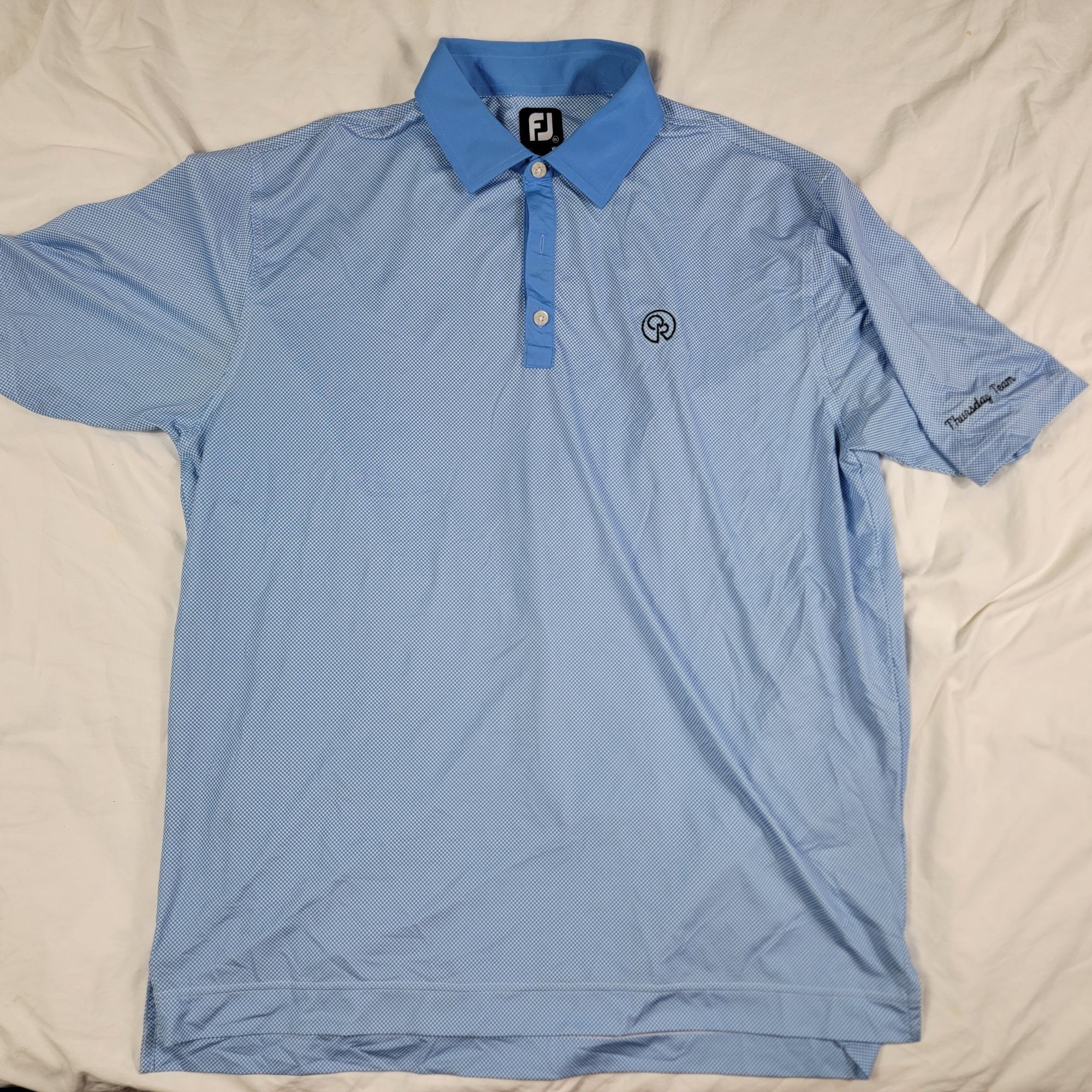 Footjoy FootJoy Mens XL Blue Polo Shirt Collared Short Sleeve Golf C Size US XL / EU 56 / 4 - 1 Thumbnail