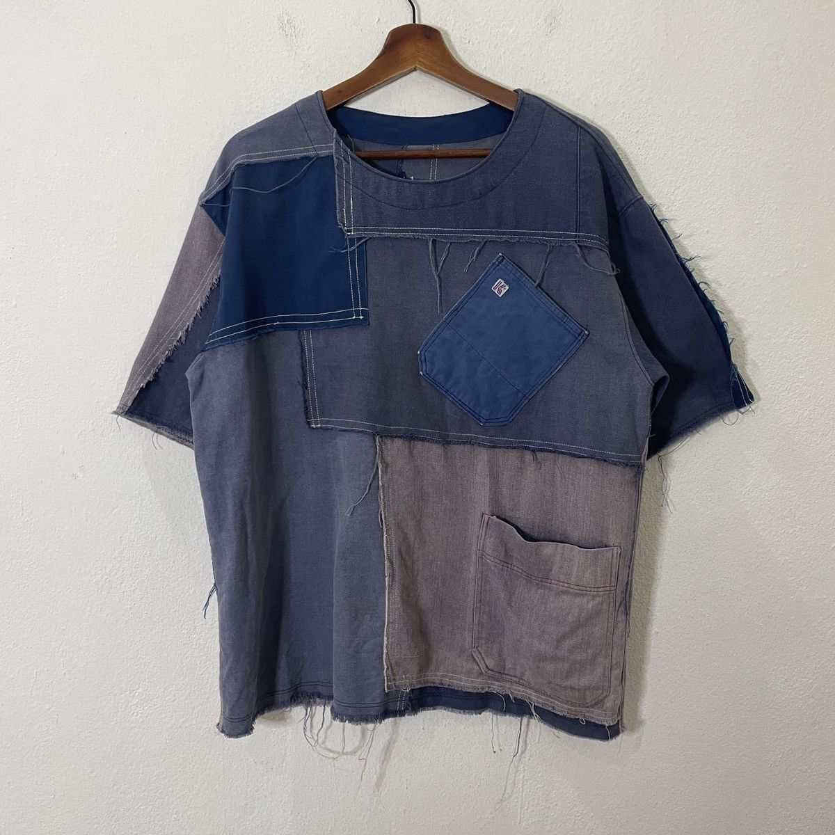Handmade Patchwork Motive Crewneck Tee