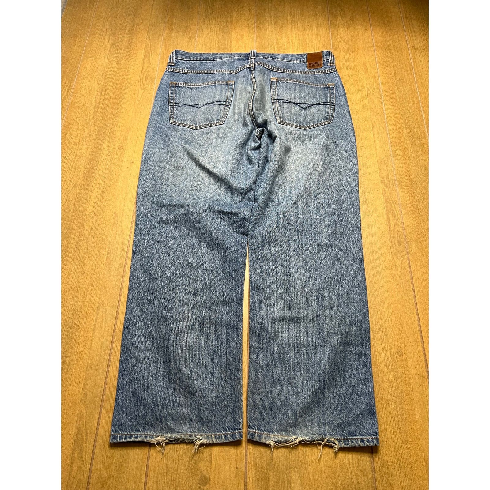 Anchor Blue Anchor Blue Jeans Mens 34x30 Baggy Denim Relaxed Fit Y2K Size US 34 / EU 50 - 3 Thumbnail
