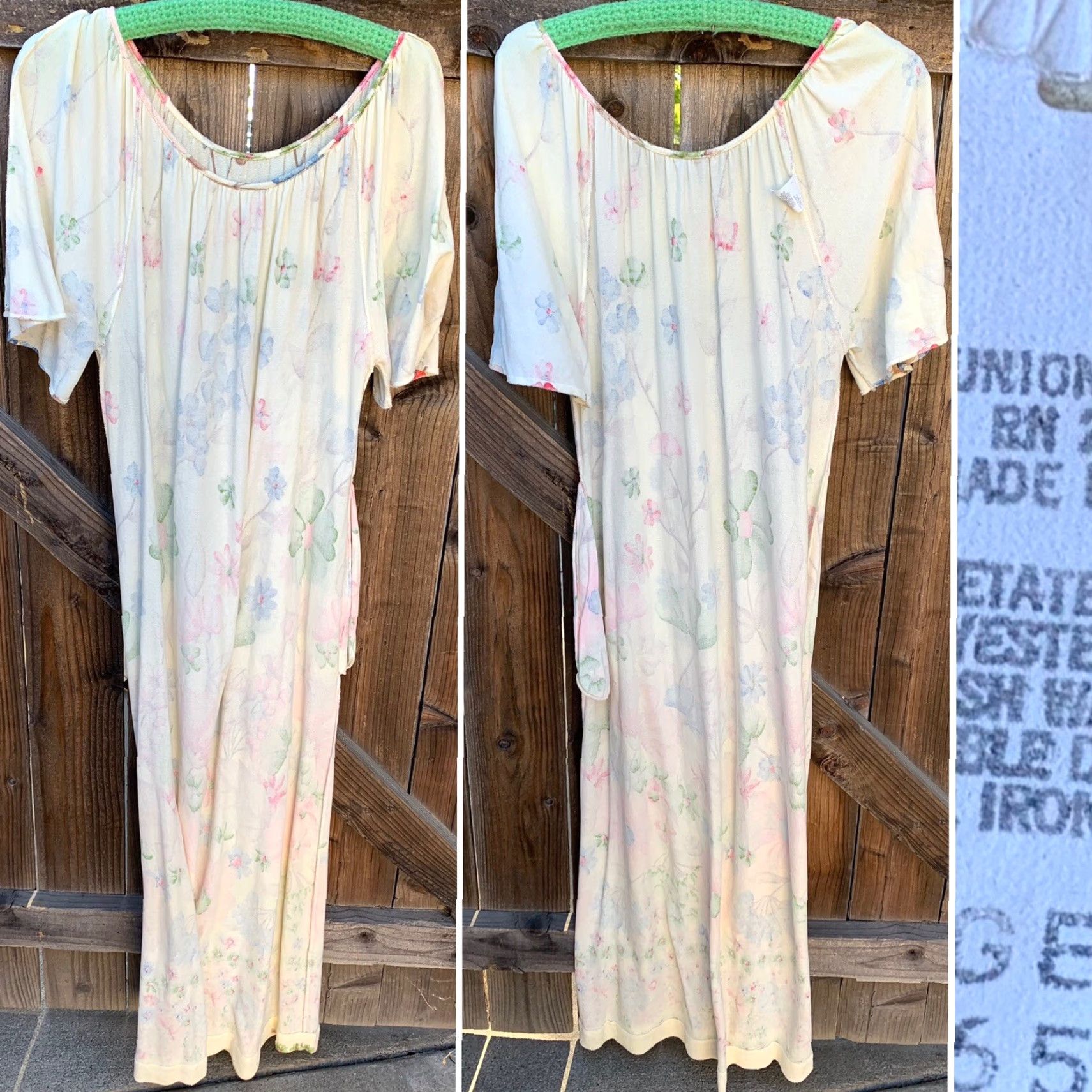 CLOT vtg floral terry cloth long muumuu dress union made RN 21673 Grandmacore Size L Size L / US 10 / IT 46 - 6 Thumbnail