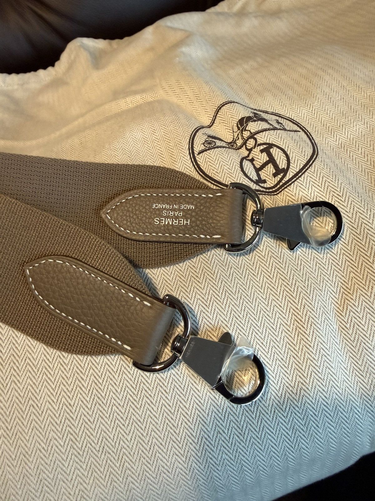 Hermes Hermès MAXI Kelly 42 Togo Leather Étoupe Size 42 - 8 Thumbnail