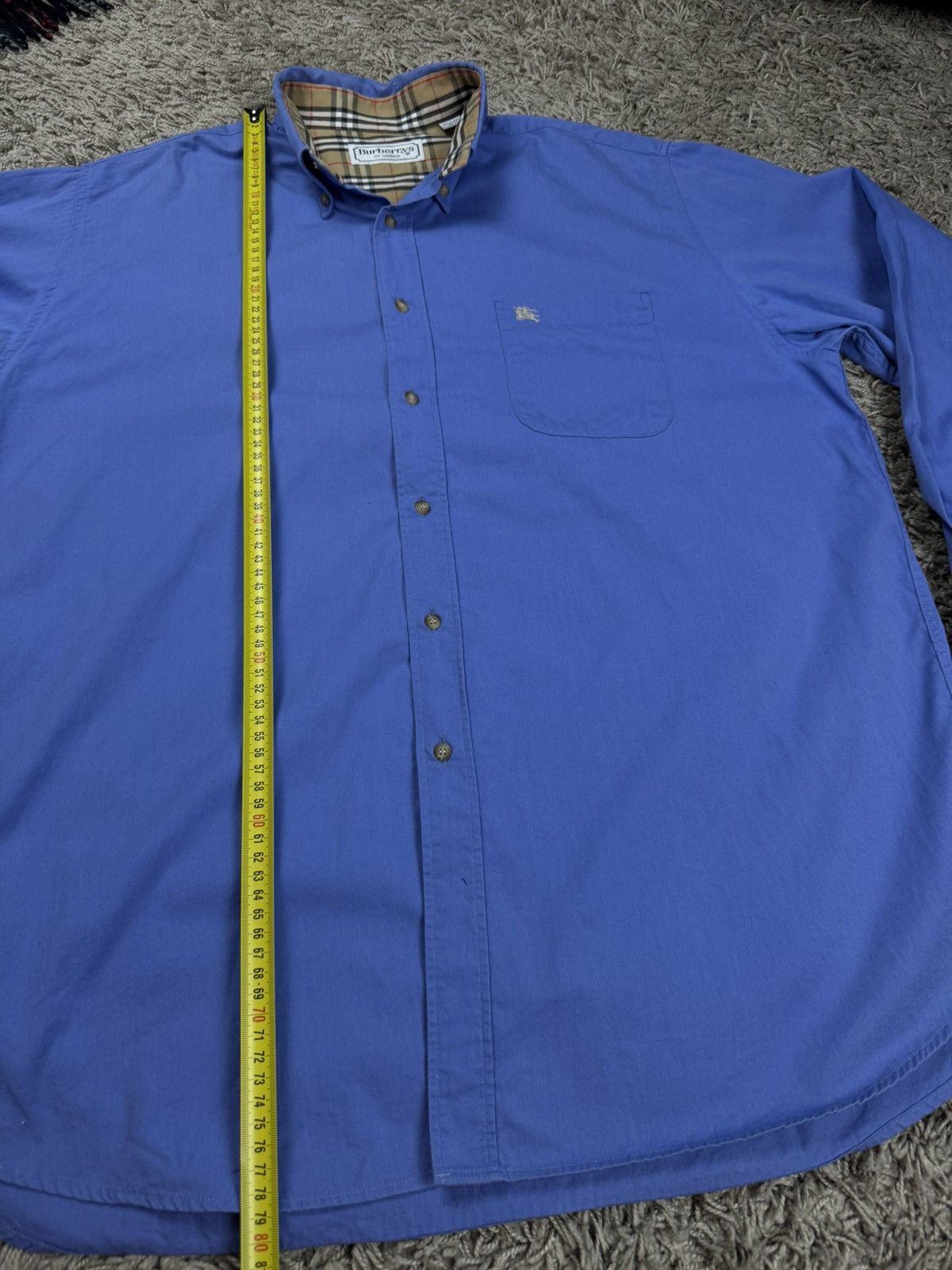 Burberry Classic blue shirt Burberry original luxury old money item Size US XL / EU 56 / 4 - 5 Thumbnail