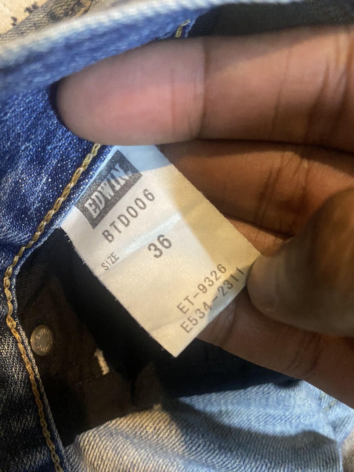 Edwin × Japanese Brand × Vintage 🇯🇵 Vintage Edwin jeans pants - japan Size US 39 - 11 Thumbnail