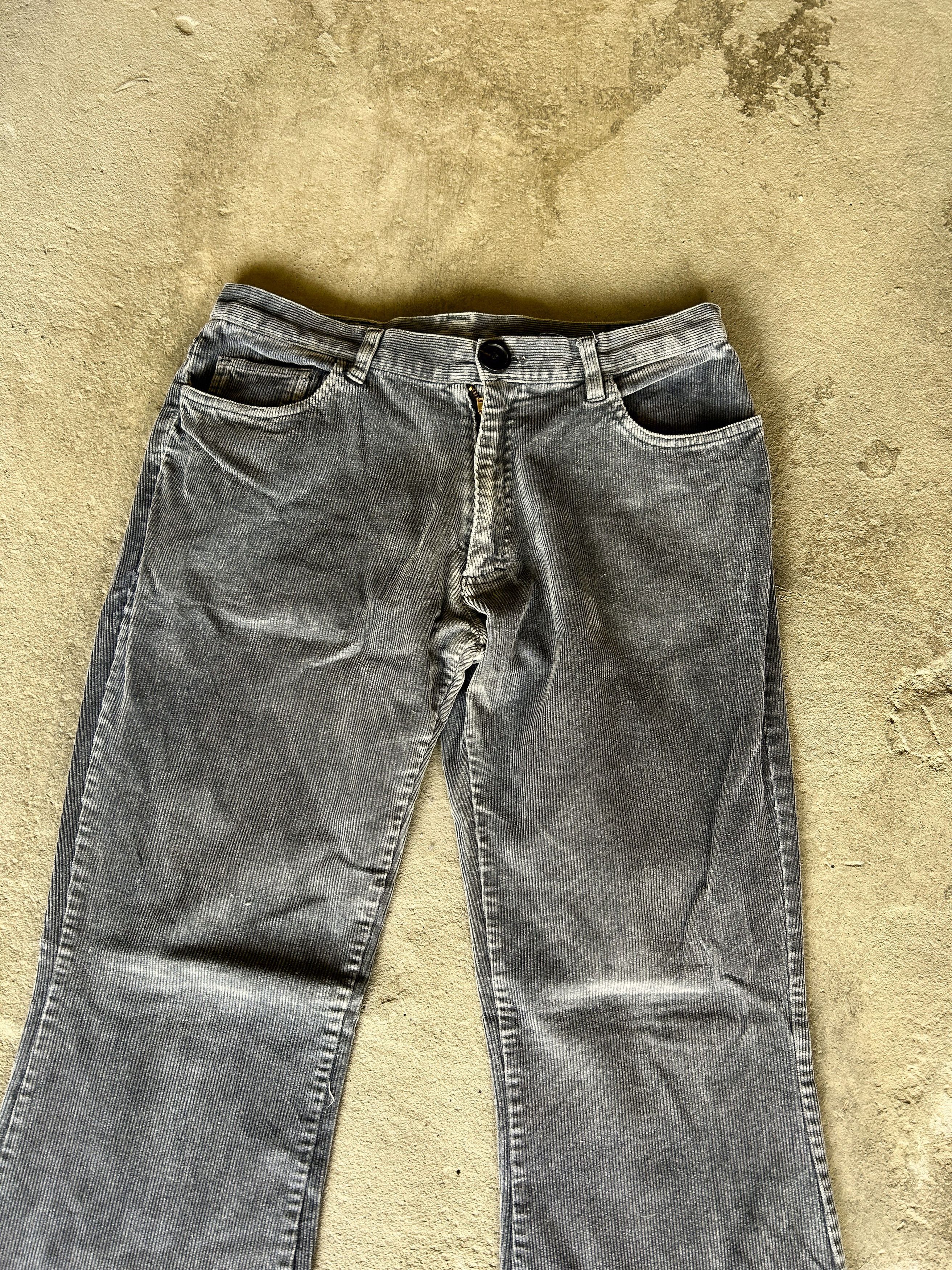 Vintage FLARED 💥 JUNYA WATANABE BALENCIAGA STYLE DISTRESSED JEANS Size US 30 / EU 46 - 3 Thumbnail