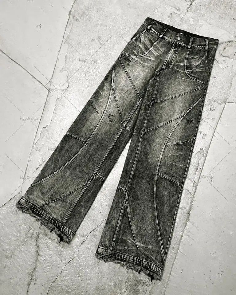 Y2K Destroyed Stitching Jeans 28-36