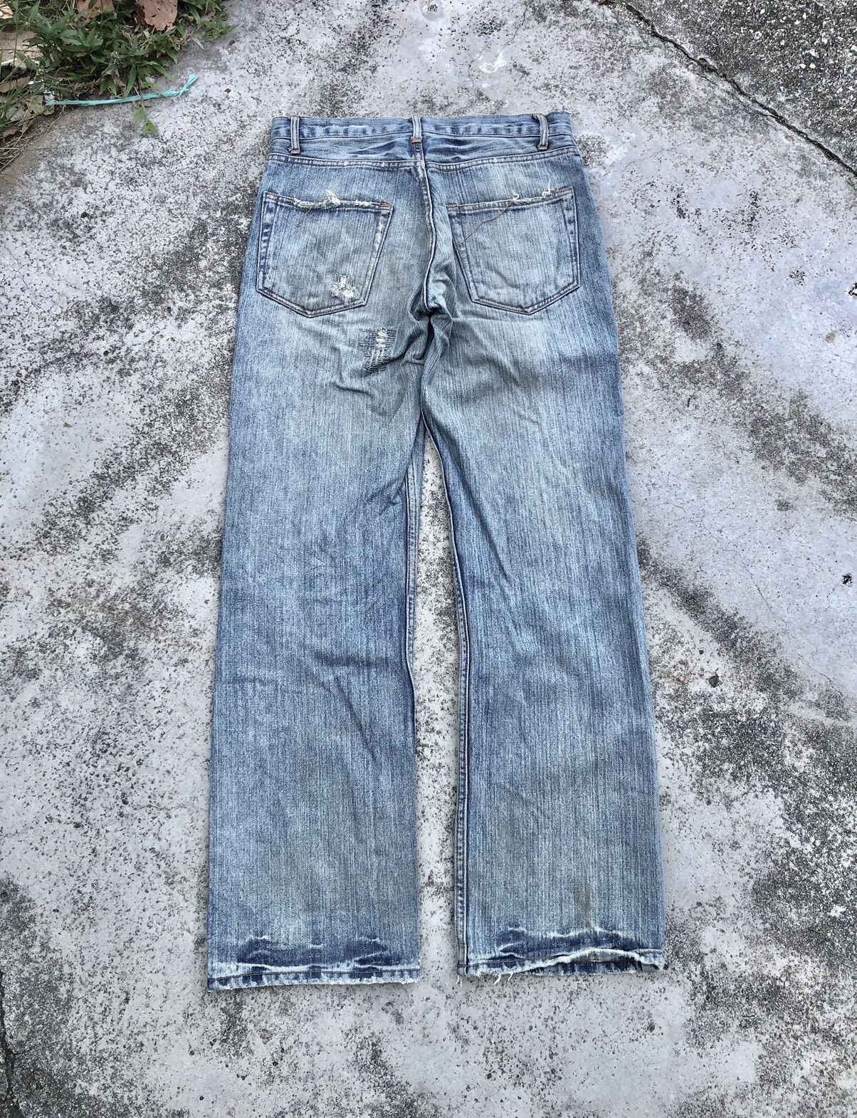 Japanese Brand JAPANESSE NYLAUS DISTRESSED DENIM Size US 30 / EU 46 - 9 Thumbnail