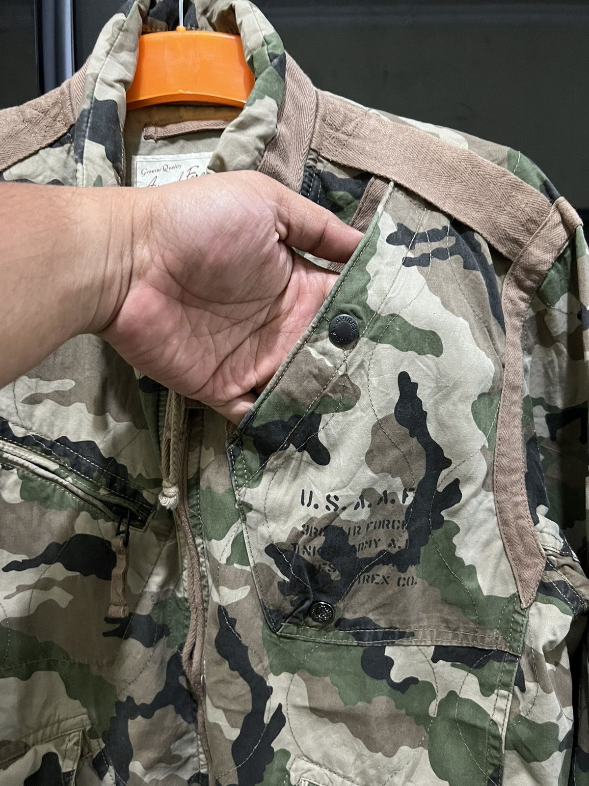 Avirex Avirex U.S.S.A.F Camo Bomber Flyers Jacket Size US M / EU 48-50 / 2 - 6 Thumbnail