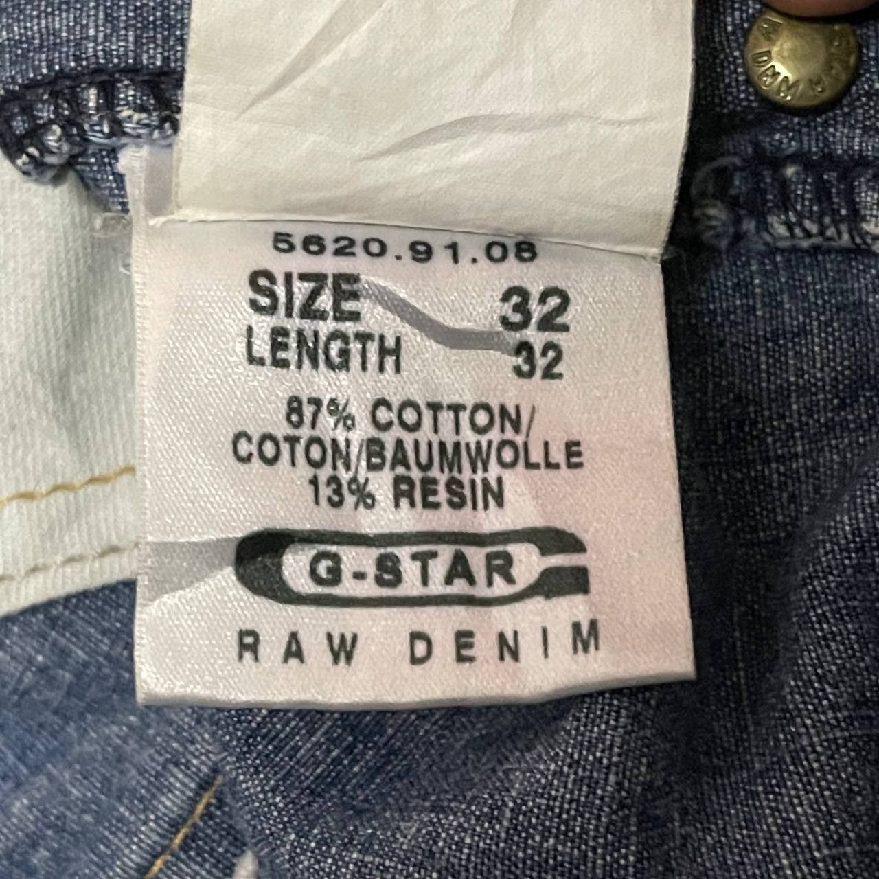 G-Star Vintage G Star Raw Denim Jeans Size US 32 / EU 48 - 8 Thumbnail