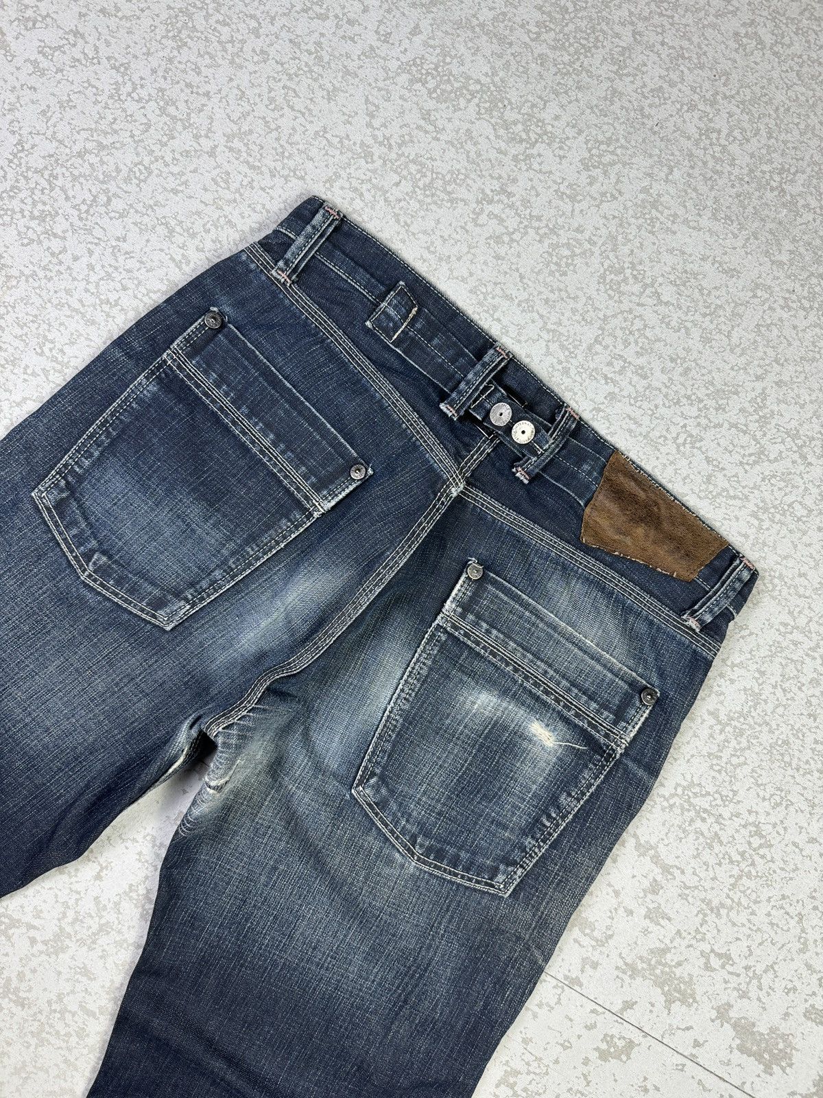 Japanese Brand × Le Grande Bleu (L.G.B.) DENIM CRAFT Limited Edition Distressed Sick Jeans Size US 31 - 6 Thumbnail
