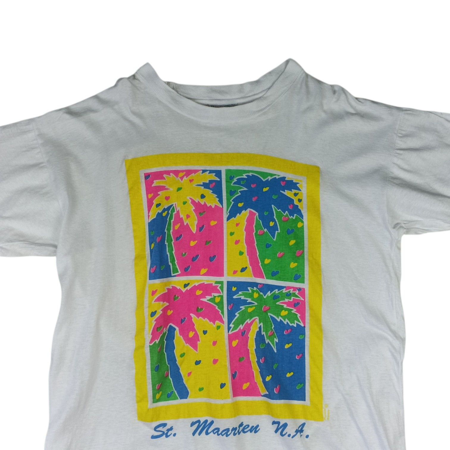 Vintage Vintage 90's SAINT MAARTEN ISLAND T-Shirt Single Stitches Size US M / EU 48-50 / 2 - 6 Thumbnail