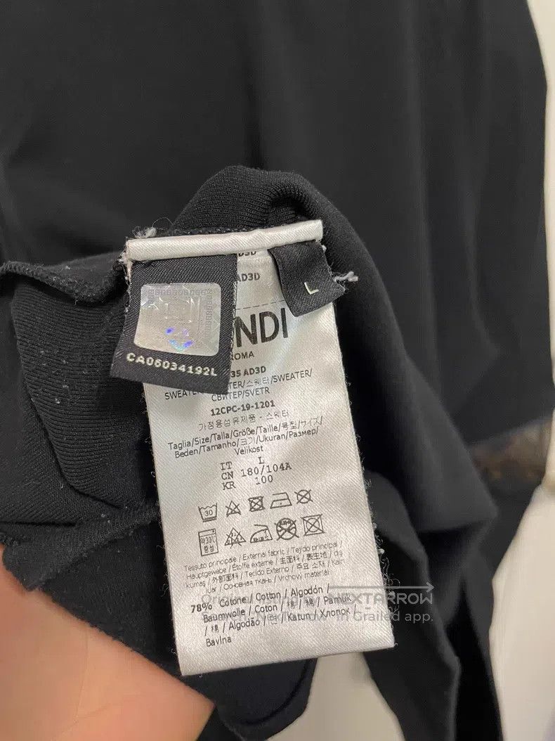 Fendi Fendi Black Net Hoodie Size L / US 10 / IT 46 - 6 Thumbnail