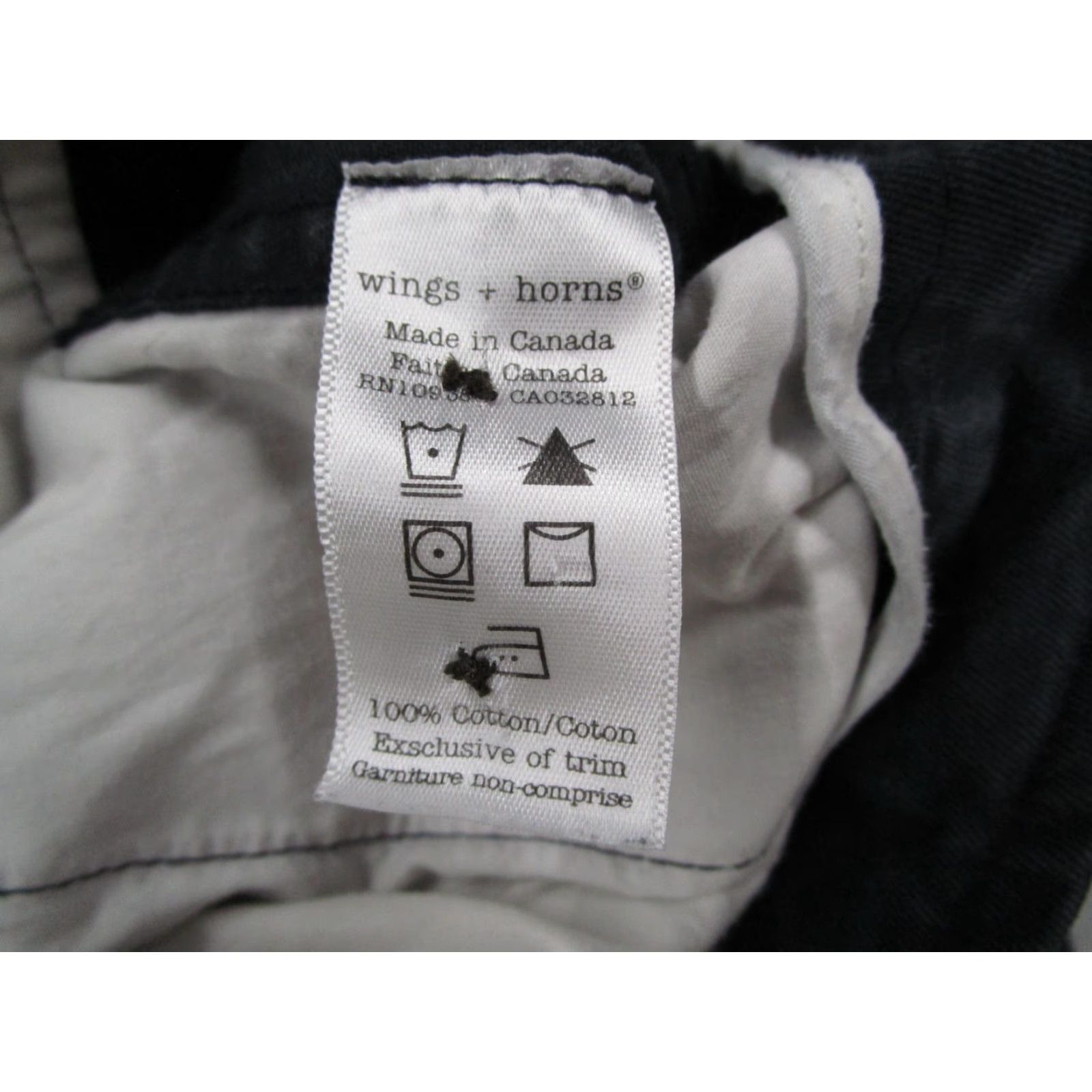 Vintage Wings + Horns Pants Mens 29x30 Gray Slim Fit Cotton Chino Made In Canada Casual Size US 29 - 4 Thumbnail