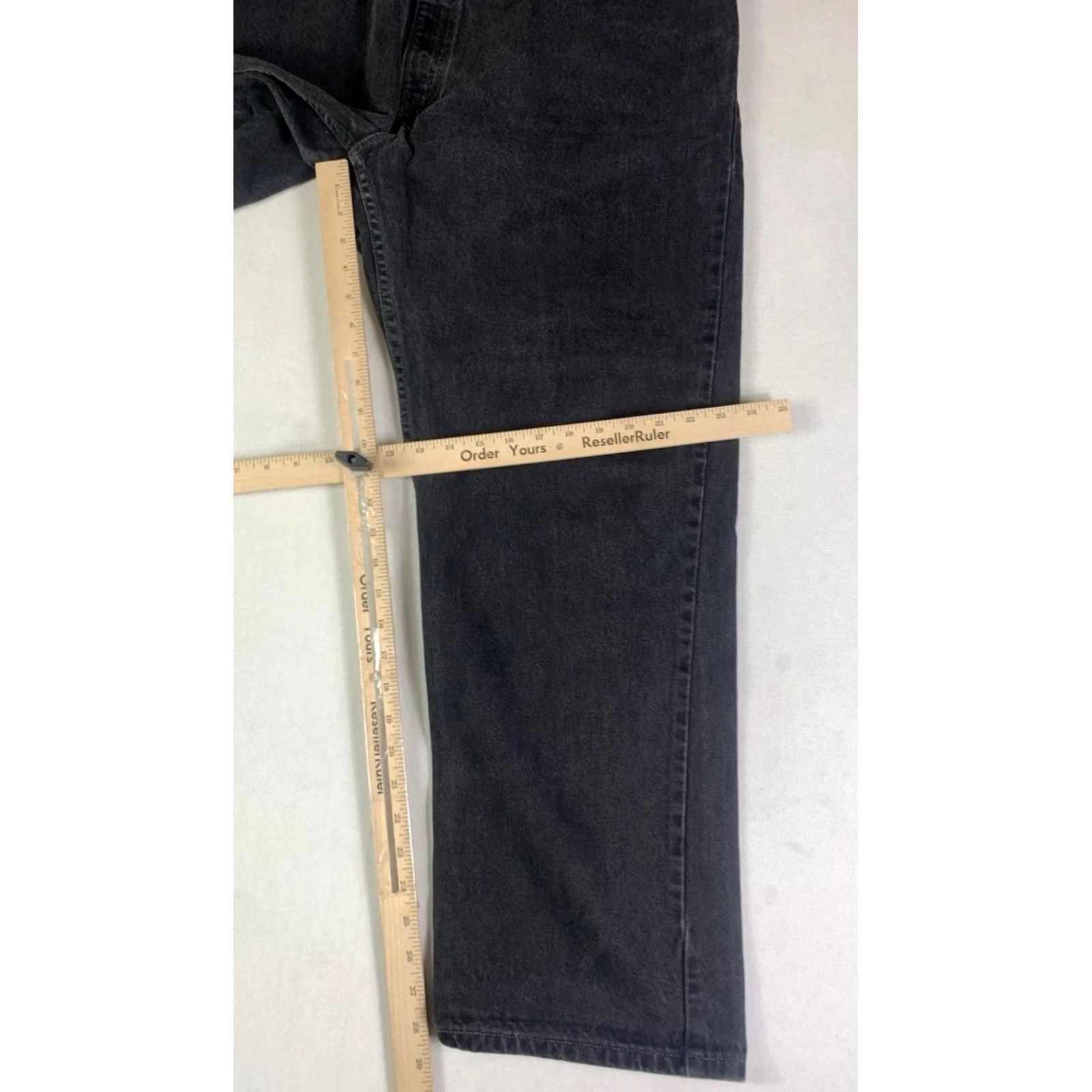 Levi's VINTAGE Levi's 505 Jeans Mens 42x30 Black Straight Leg Made In Mexico (Fits 42x29) Size US 42 / EU 58 - 4 Thumbnail