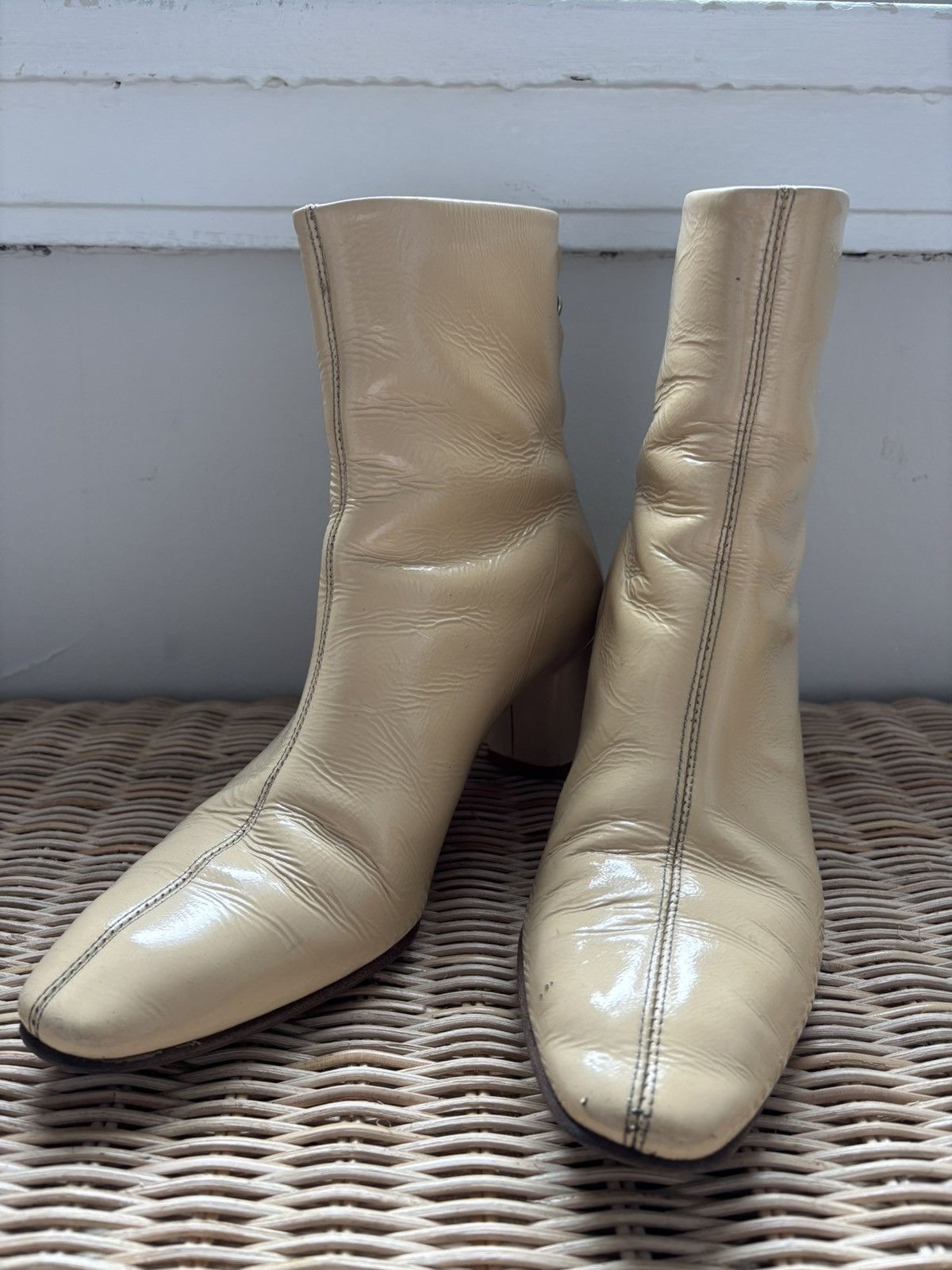 aeyde Aeyde Leather Ankle Boots Size US 10 / IT 40 - 1 Thumbnail