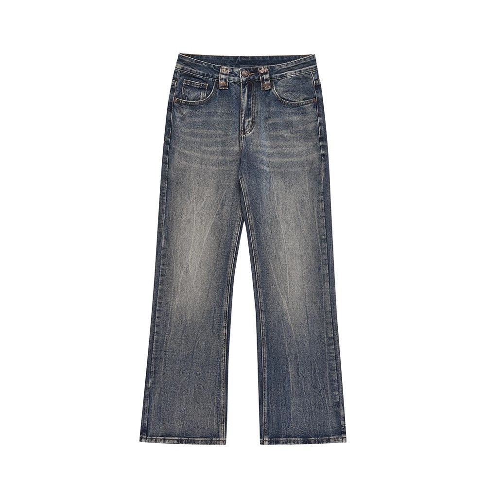 Japanese Brand × Jean Men's American loose casual distressed washed jeans Size US 34 / EU 50 - 1 Thumbnail