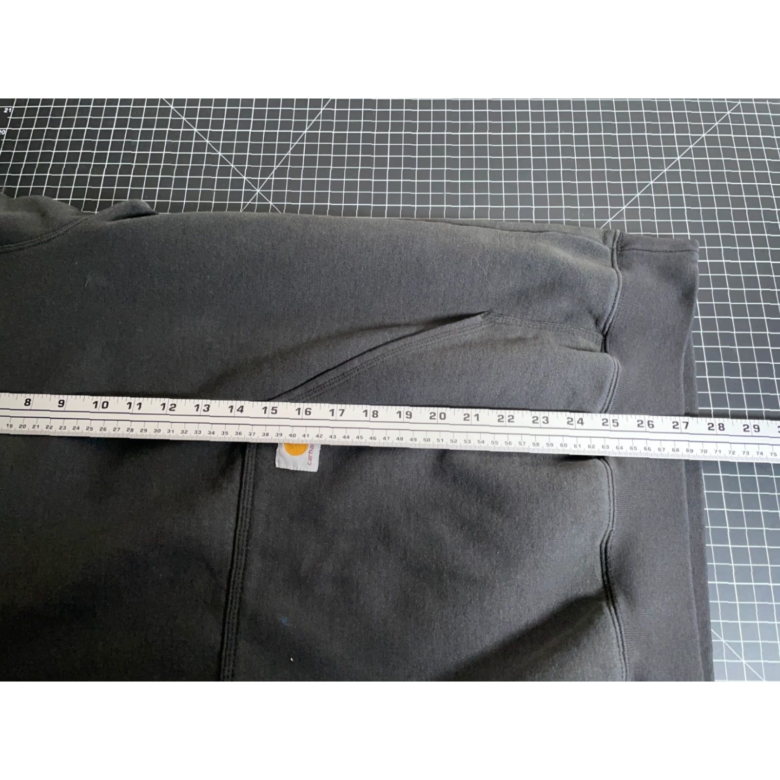 Carhartt Carhartt Hoodie Mens Large Black Sweatshirt Original Fit Logo Sleeve K288 BLK Size US L / EU 52-54 / 3 - 6 Thumbnail