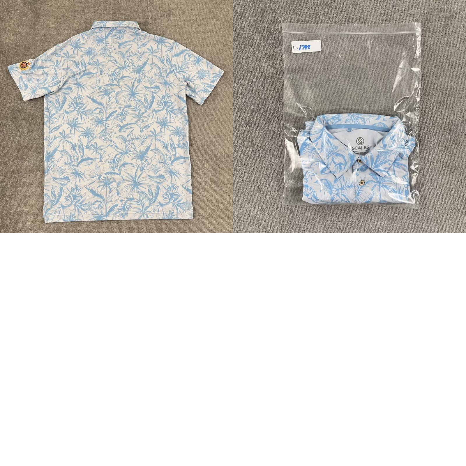 Vintage Pine Lakes Country Club Polo Shirt Mens Medium Fish Floral Performance Golf Sports Logo Shirt Size US M / EU 48-50 / 2 - 8 Thumbnail