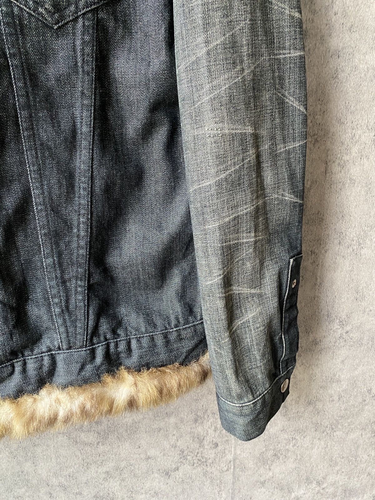 Japanese Brand Levi’s Star Japan Design Fur Denim Jacket Size US M / EU 48-50 / 2 - 6 Thumbnail