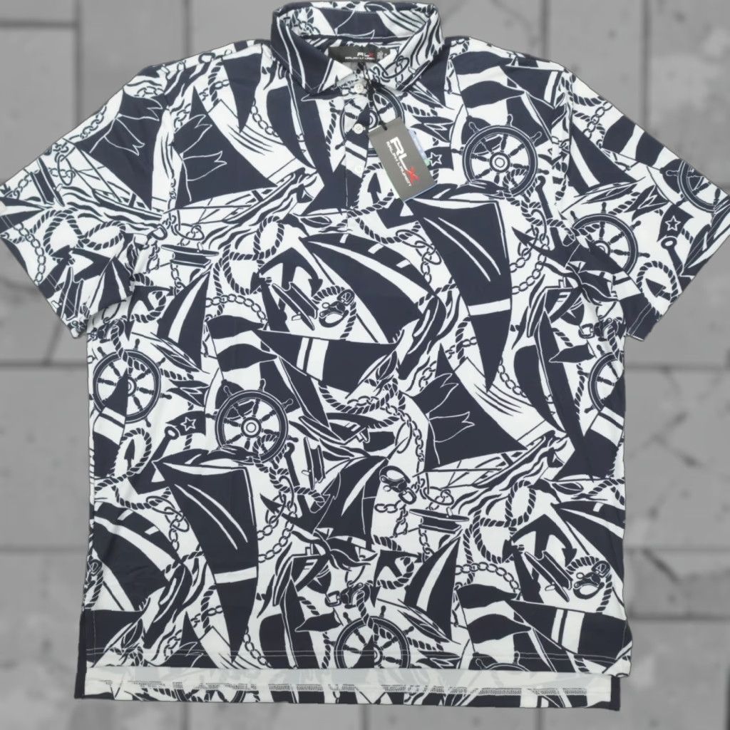 RLX Ralph Lauren VINTAGE RLX Ralph Lauren Polo Men's XL Performance Nautical Sailboat Print Size US XL / EU 56 / 4 - 1 Thumbnail