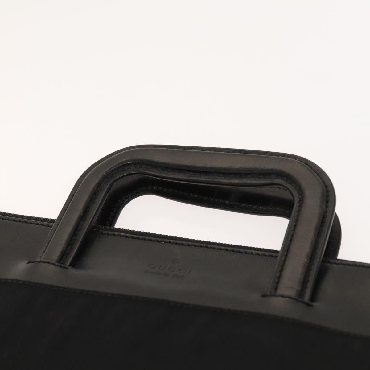 Gucci GUCCI Hand Bag Nylon Black Silver 015 015 Size ONE SIZE - 14 Thumbnail