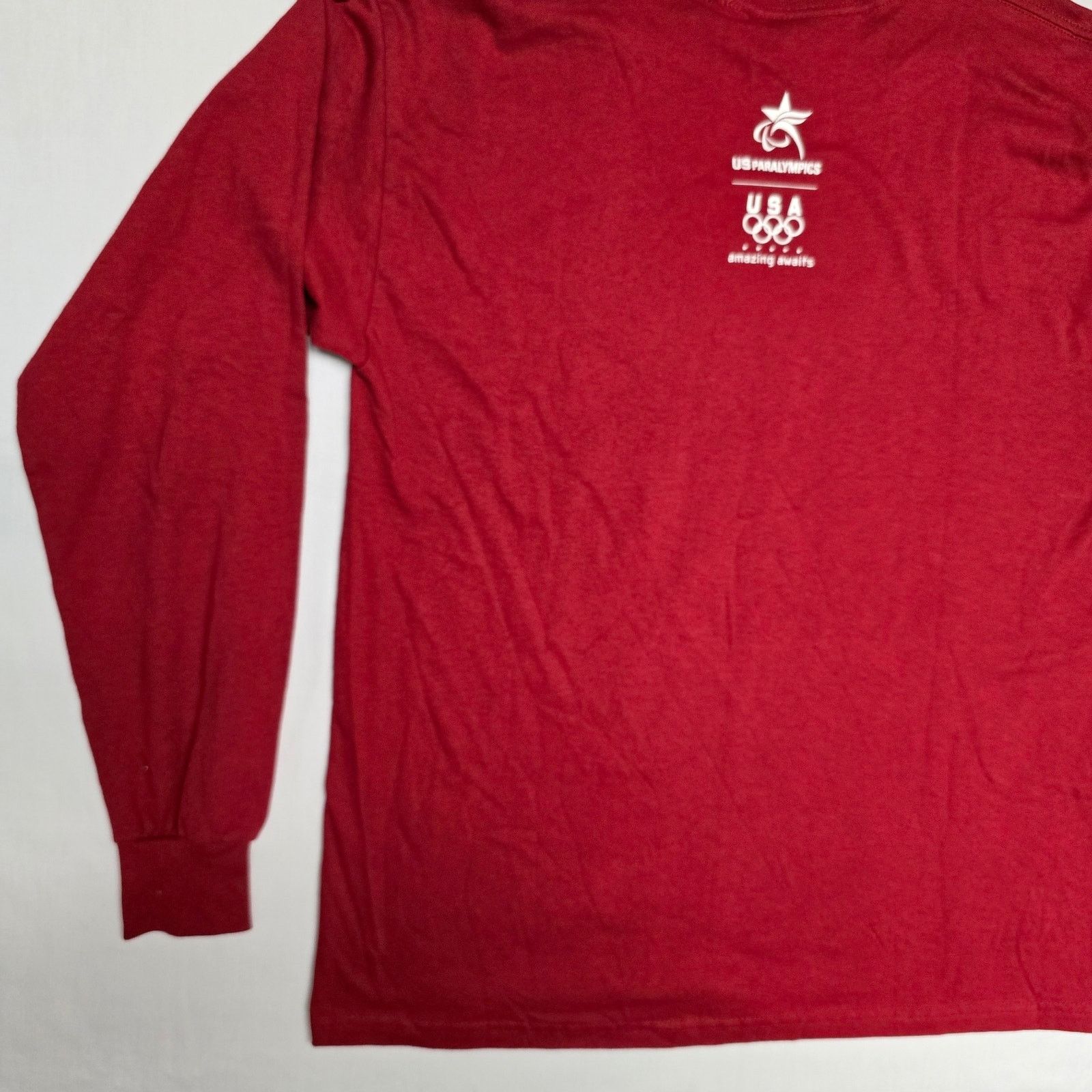 Vintage Paralympics Long Sleeve Shirt Mens Large Olympics Tee Size US L / EU 52-54 / 3 - 14 Thumbnail