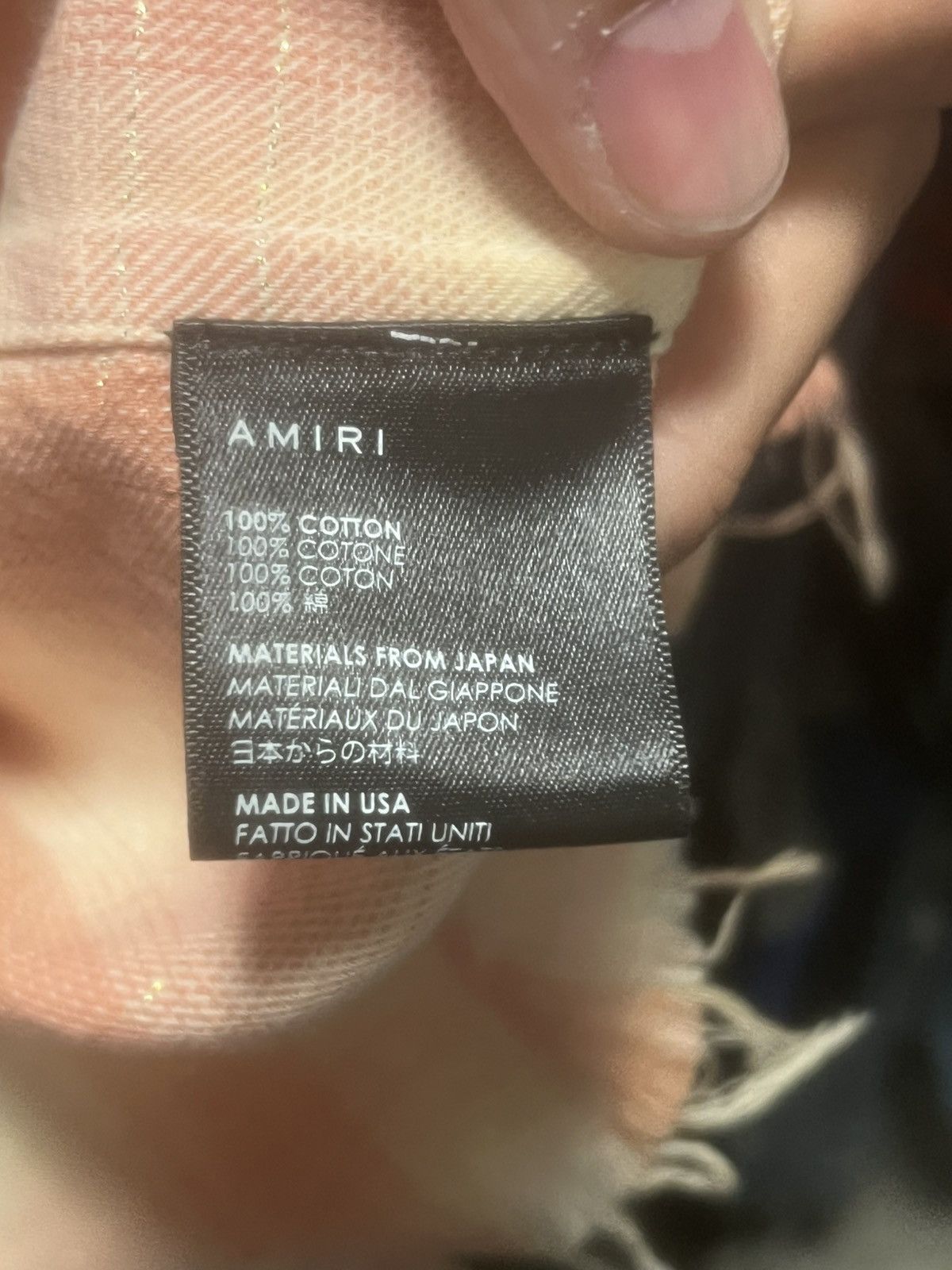Amiri AMIRI Gradient Bleached Flannel Shirt Size US L / EU 52-54 / 3 - 3 Thumbnail
