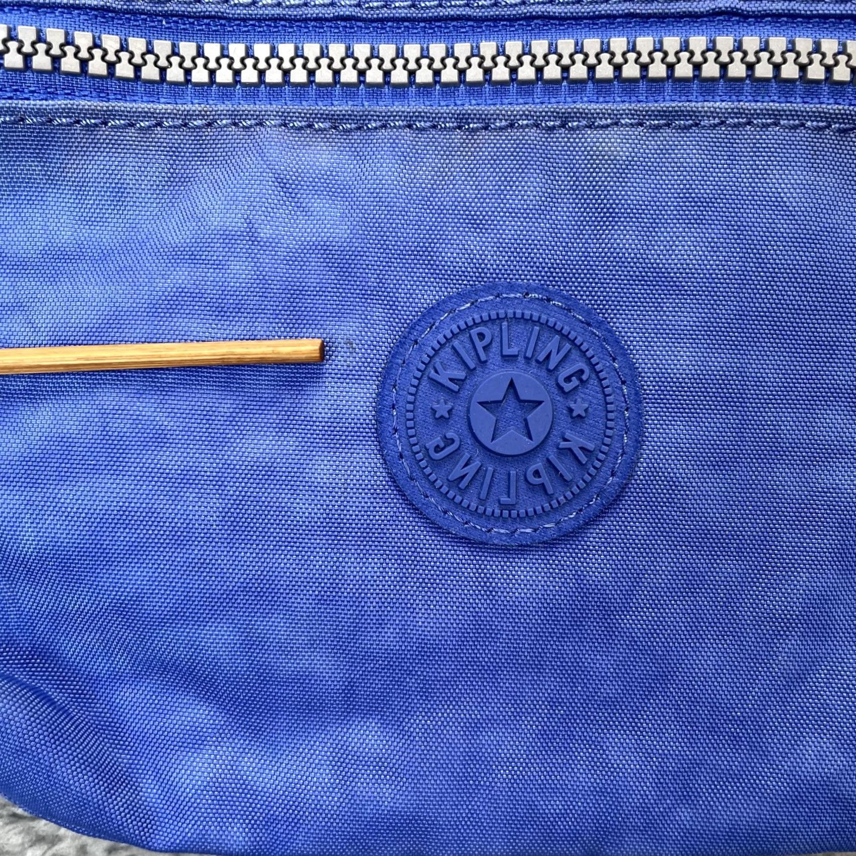 Vintage Kipling Bag Womens Blue Small Crossbody Purse Adjustable Strap Two Zip Pockets Crossbody Bag Womens Blue Small Kipling Adjustable Strap Zip Pockets Size ONE SIZE - 5 Thumbnail
