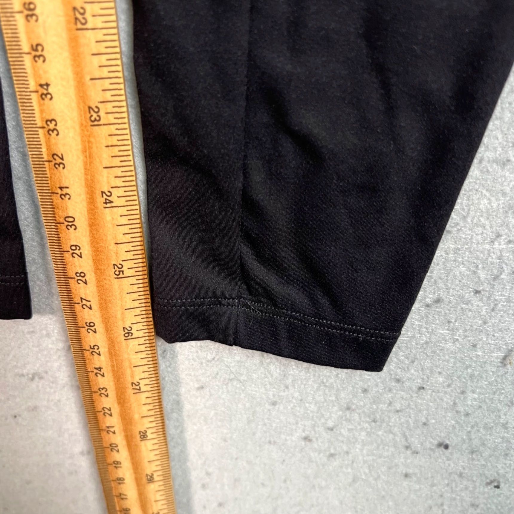 Vintage ADAY Womens XS Black Layered High-Waist Leggings Nylon Elastane Stretch Casual | Yoga | Leggings | Black | XS | Womens Size 26" / US 2 / IT 38 - 6 Thumbnail