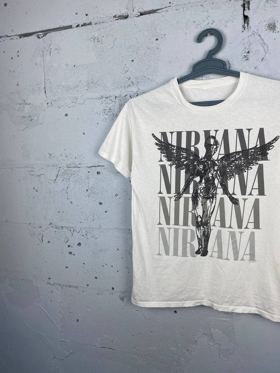 Band Tees × Nirvana Rare T-Shirt Nirvana IN UTERO Print Vintage Style Size US M / EU 48-50 / 2 - 2 Thumbnail