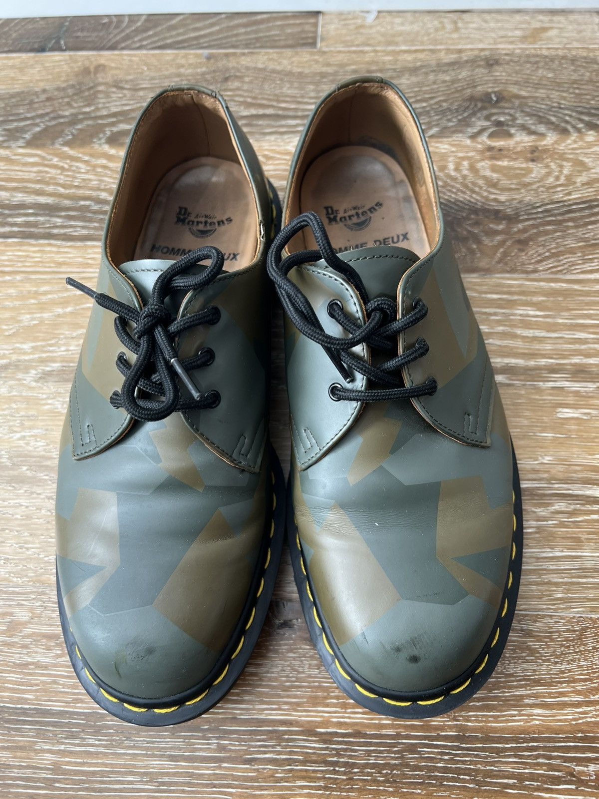 Comme des Garcons Homme Deux × Dr. Martens Comme des garcons dr martens 1461 camo derby shoes Size US 9 / EU 42 - 2 Thumbnail