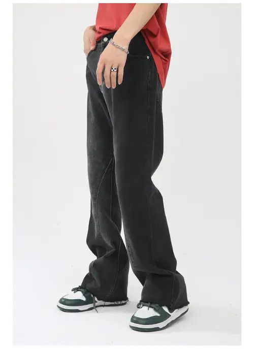 Japanese Brand Japanese retro gradient raw edge flared jeans casual Size US 32 / EU 48 - 5 Thumbnail