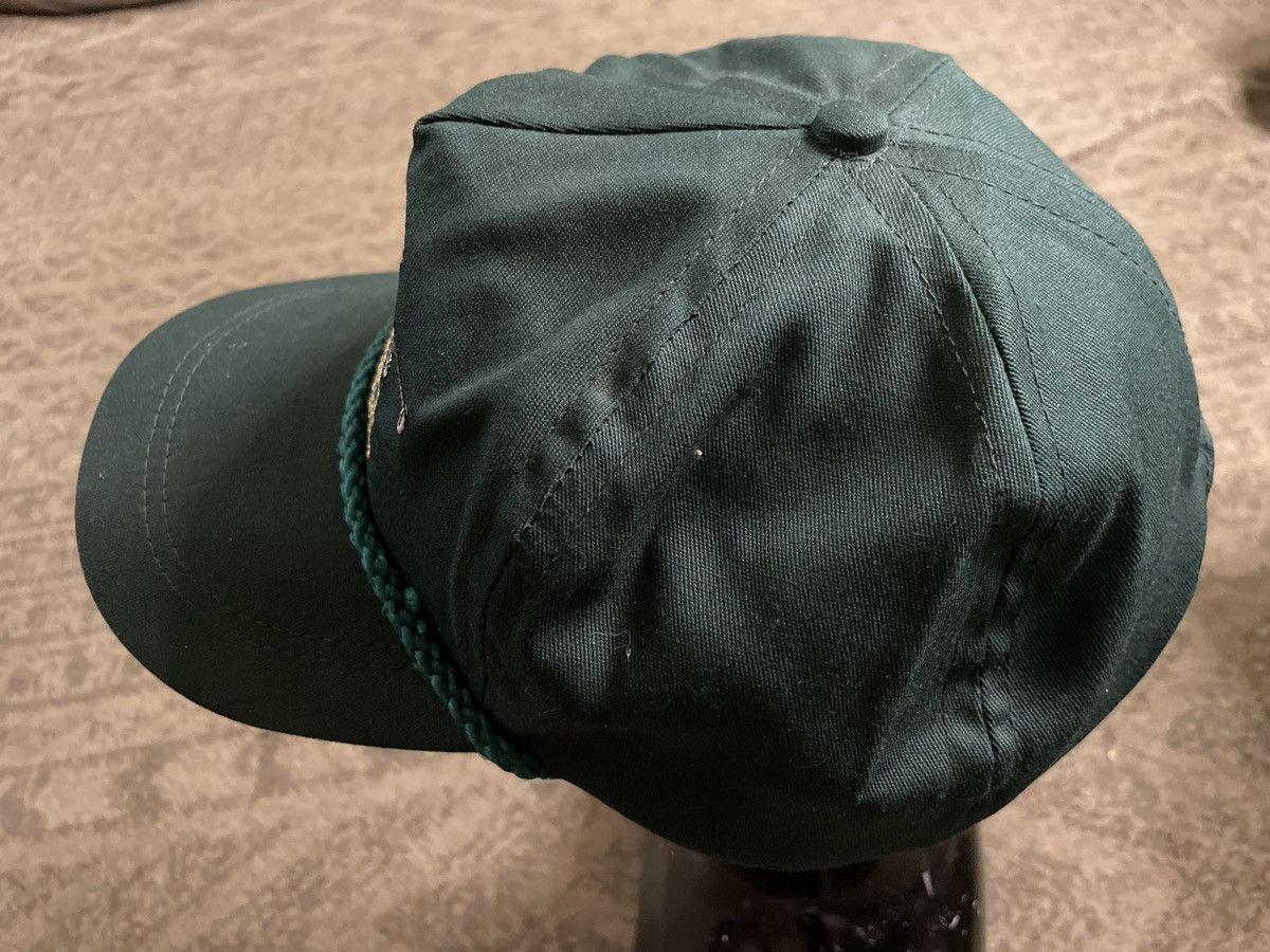 Vintage First National Bank trucker hat cap Kansas Strapback roped 🇺🇸 Size ONE SIZE - 6 Thumbnail