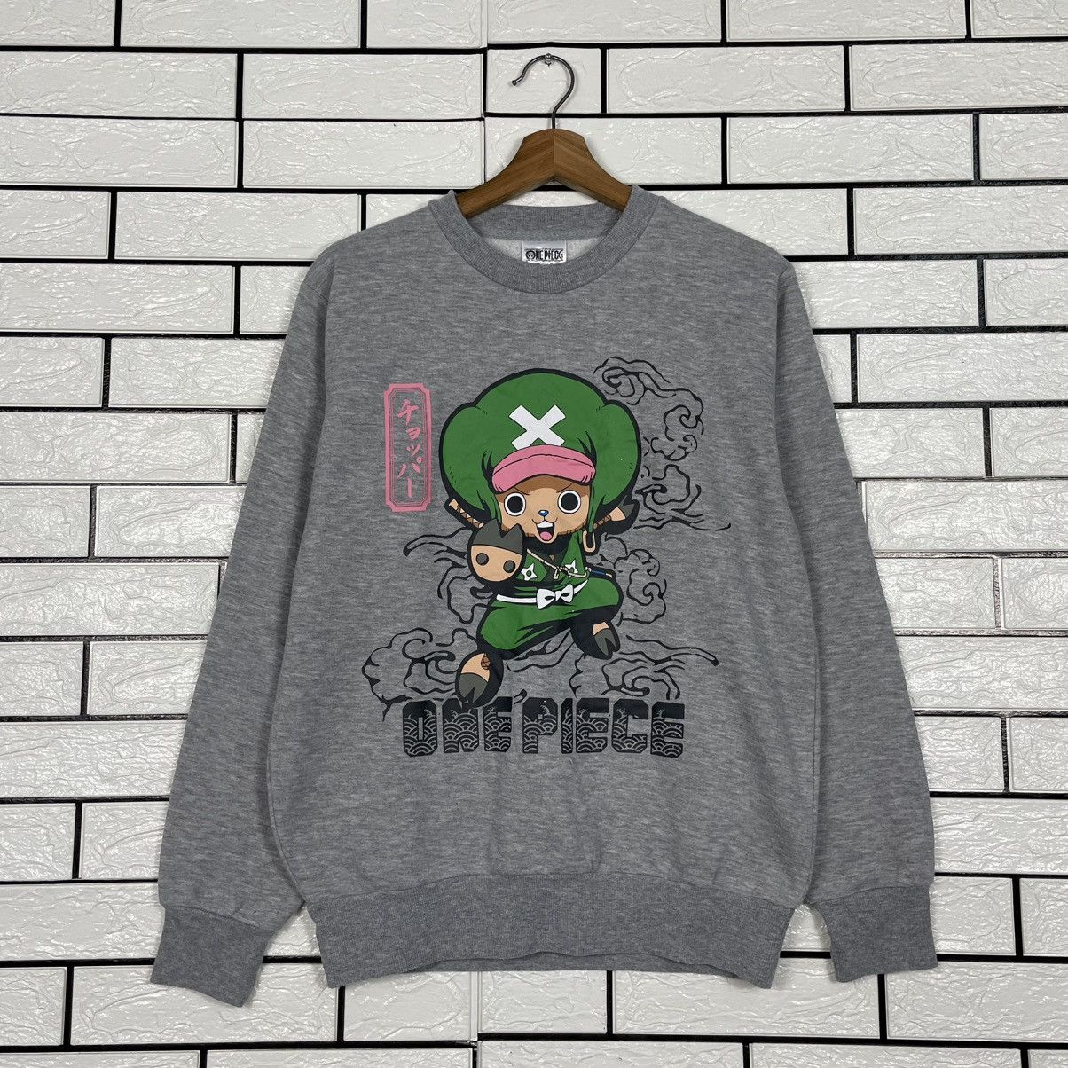 Japanese Brand One Piece Big Logo Sweatshirt Size US S / EU 44-46 / 1 - 1 Thumbnail