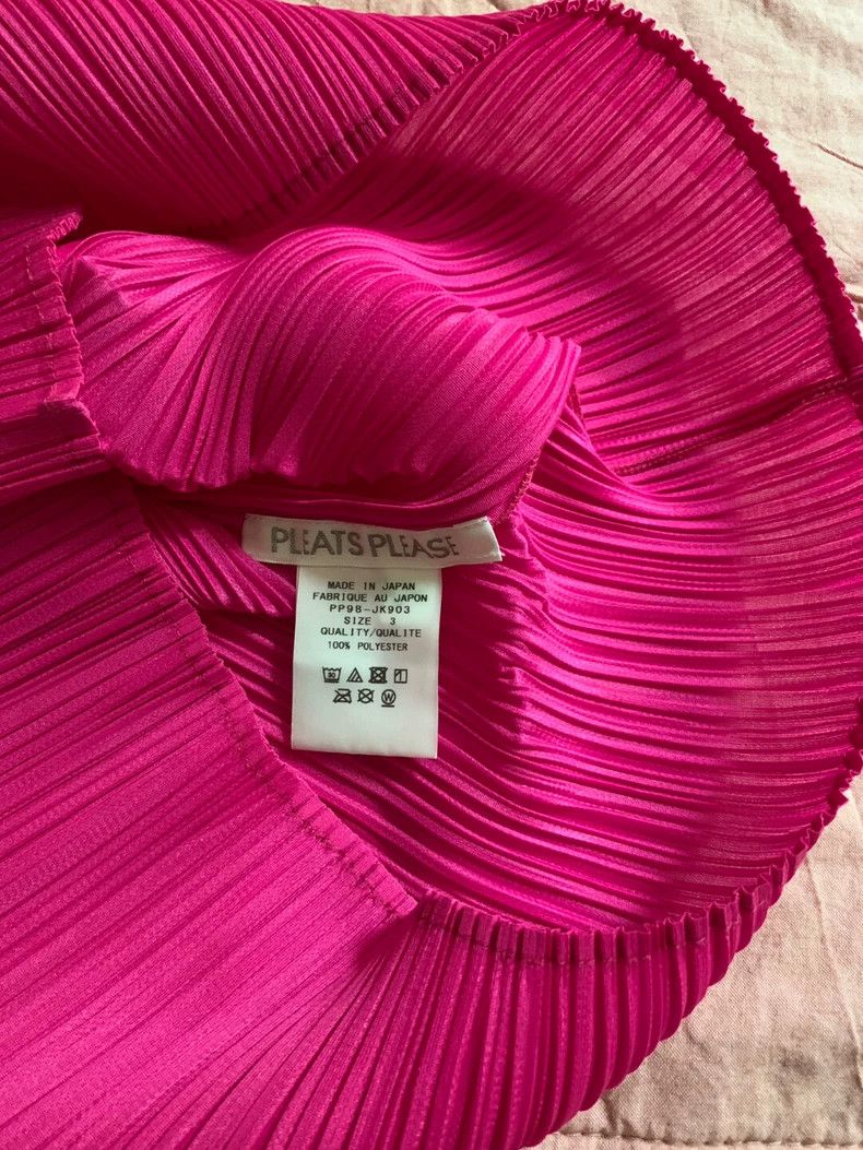 Issey Miyake issey miyake size:3 Pink pleated top Size XXS / US 00 / IT 34 - 3 Thumbnail