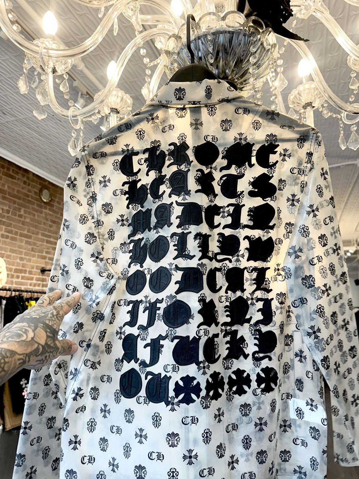 Chrome Hearts CHROME HEARTS RARE!! CLEAR SEE THROUGH COACHES JACKET M L Size US M / EU 48-50 / 2 - 1 Thumbnail