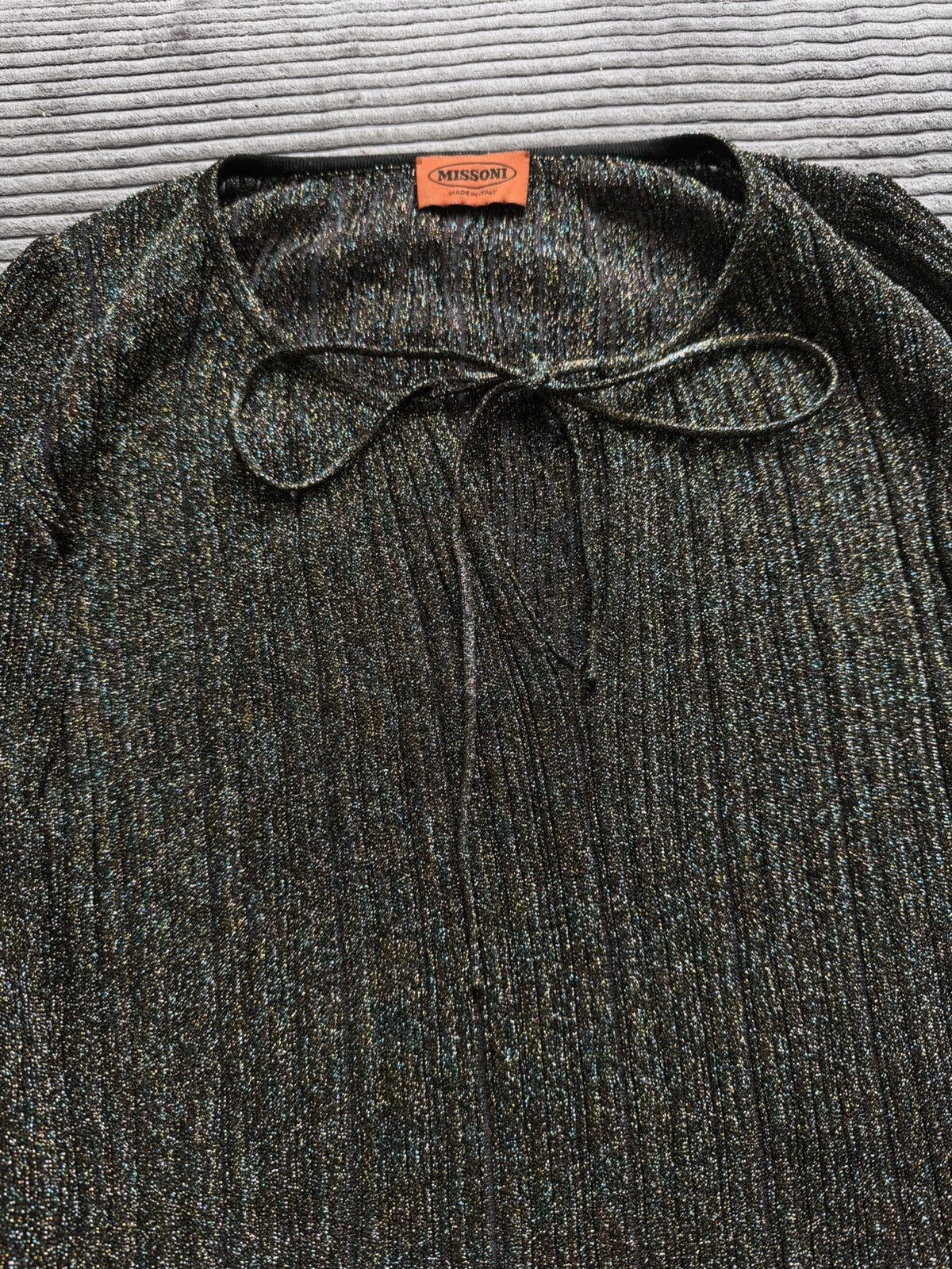Missoni Vintage Missoni pleated glittered Tied Woman 42it Blouse Size M / US 6-8 / IT 42-44 - 4 Thumbnail